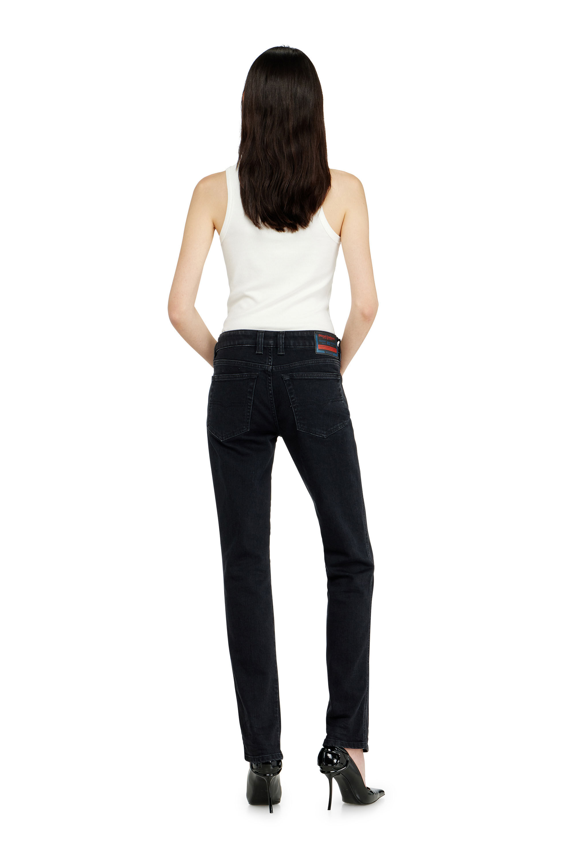 Diesel - Slim Jeans 1992 D-Jiann 09N89 Femme, Noir/Gris fonc&eacute; - Image 3