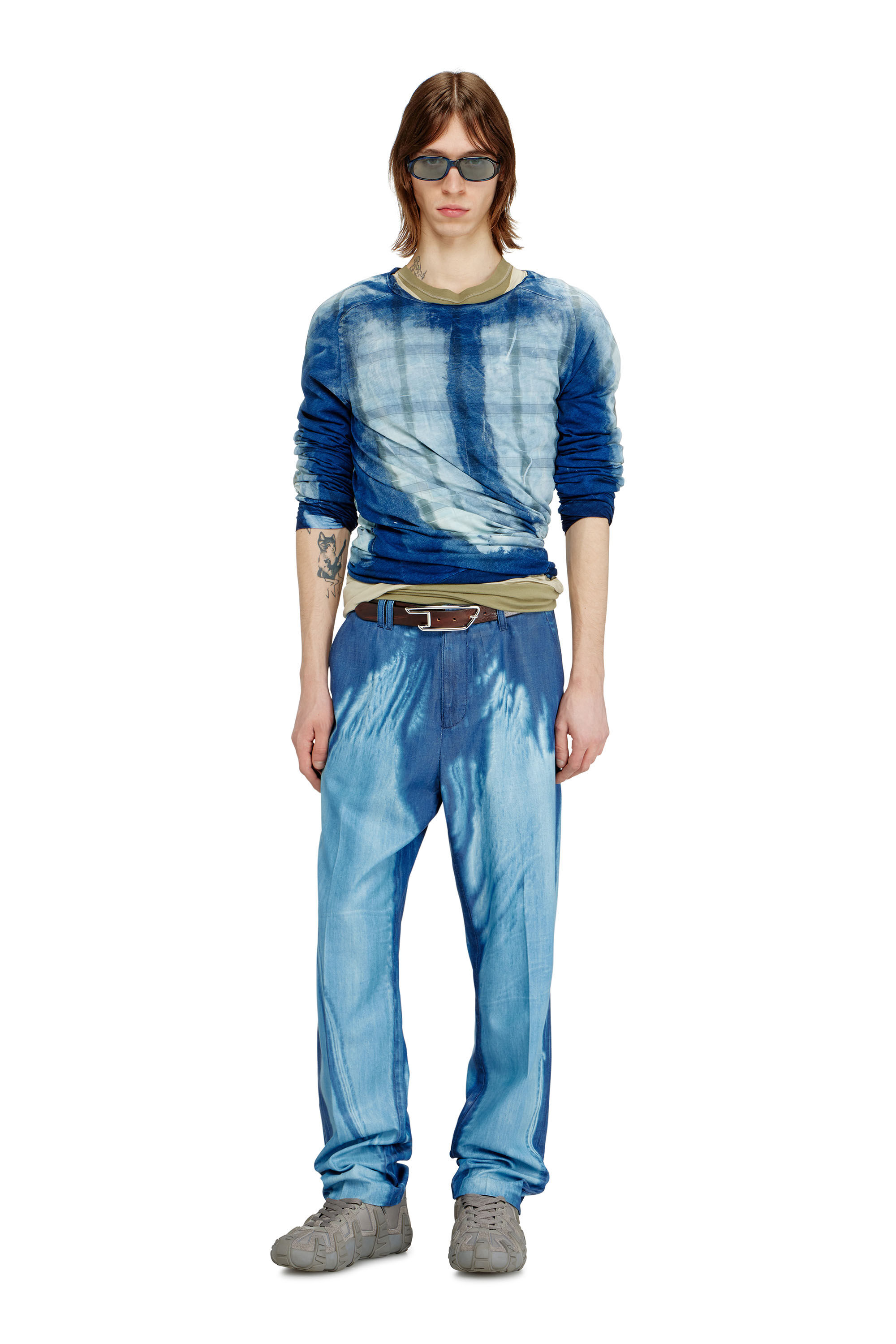 Diesel - Slim Jeans D-ASKAR 068XC Homme, Bleu moyen - Image 1