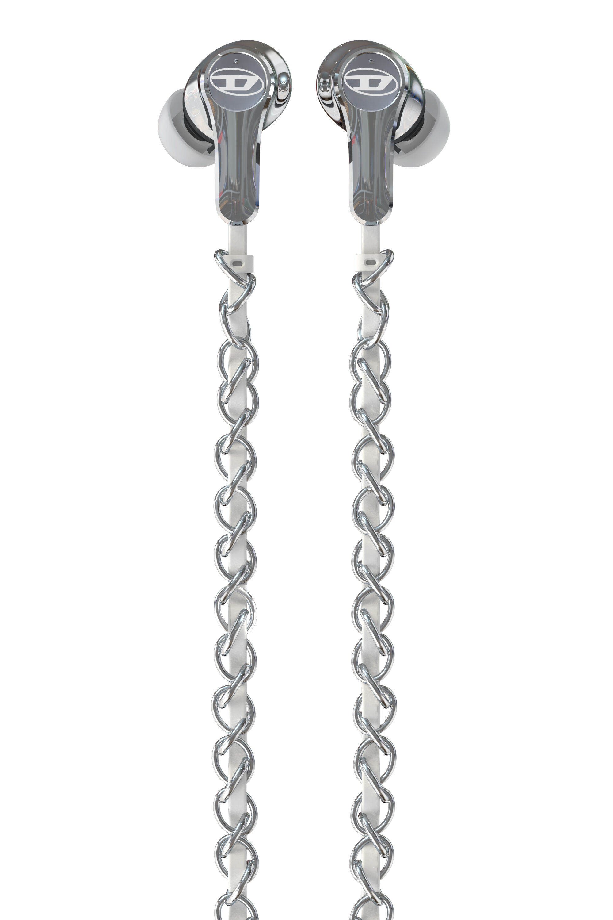 最安値 DIESEL Wired Earbuds Women's Wired Earbuds and charms | Silver | Diesel