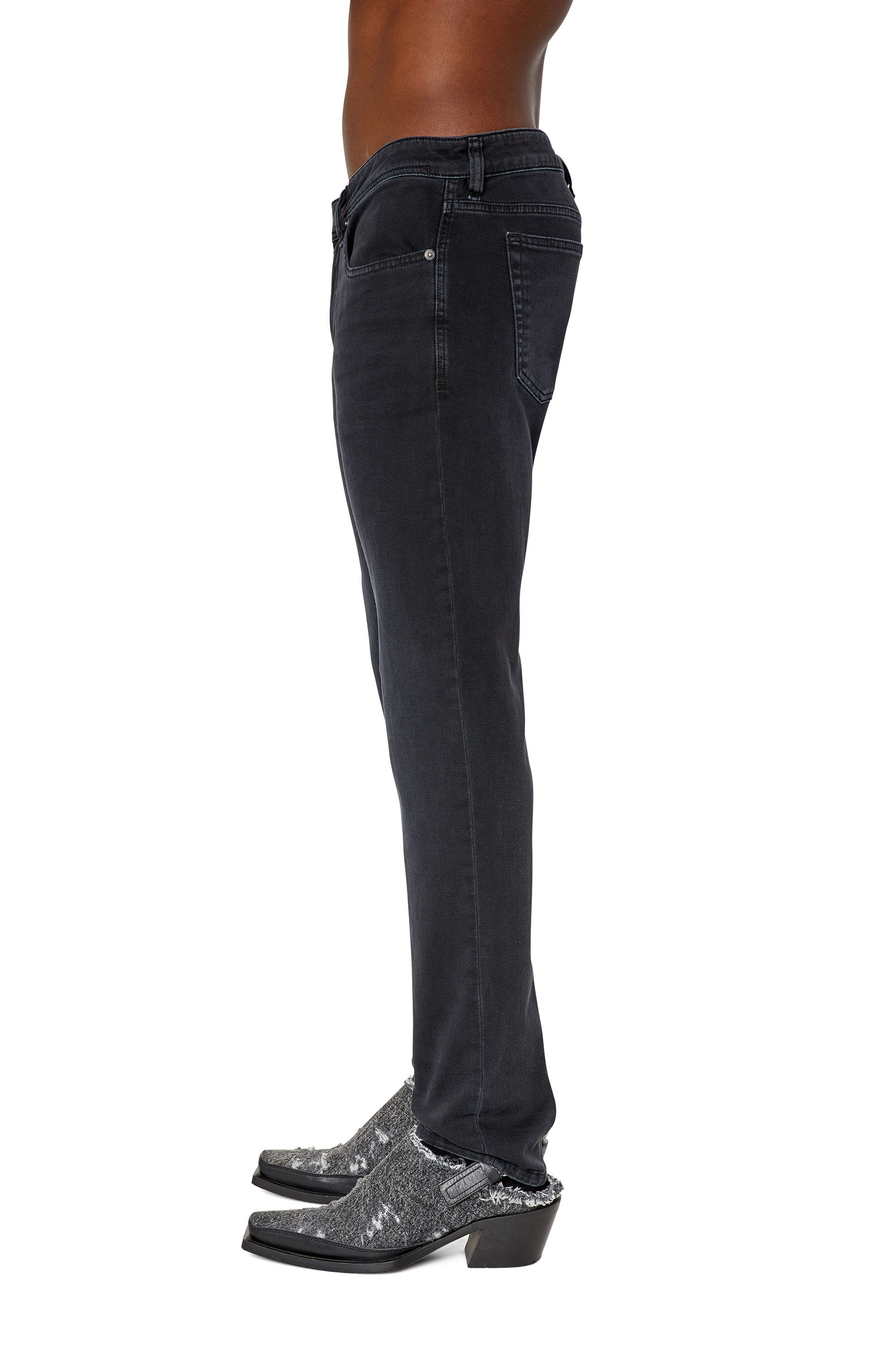 Diesel - 1979 Sleenker 0QWTX Skinny Jeans, Noir/Gris foncé - Image 5