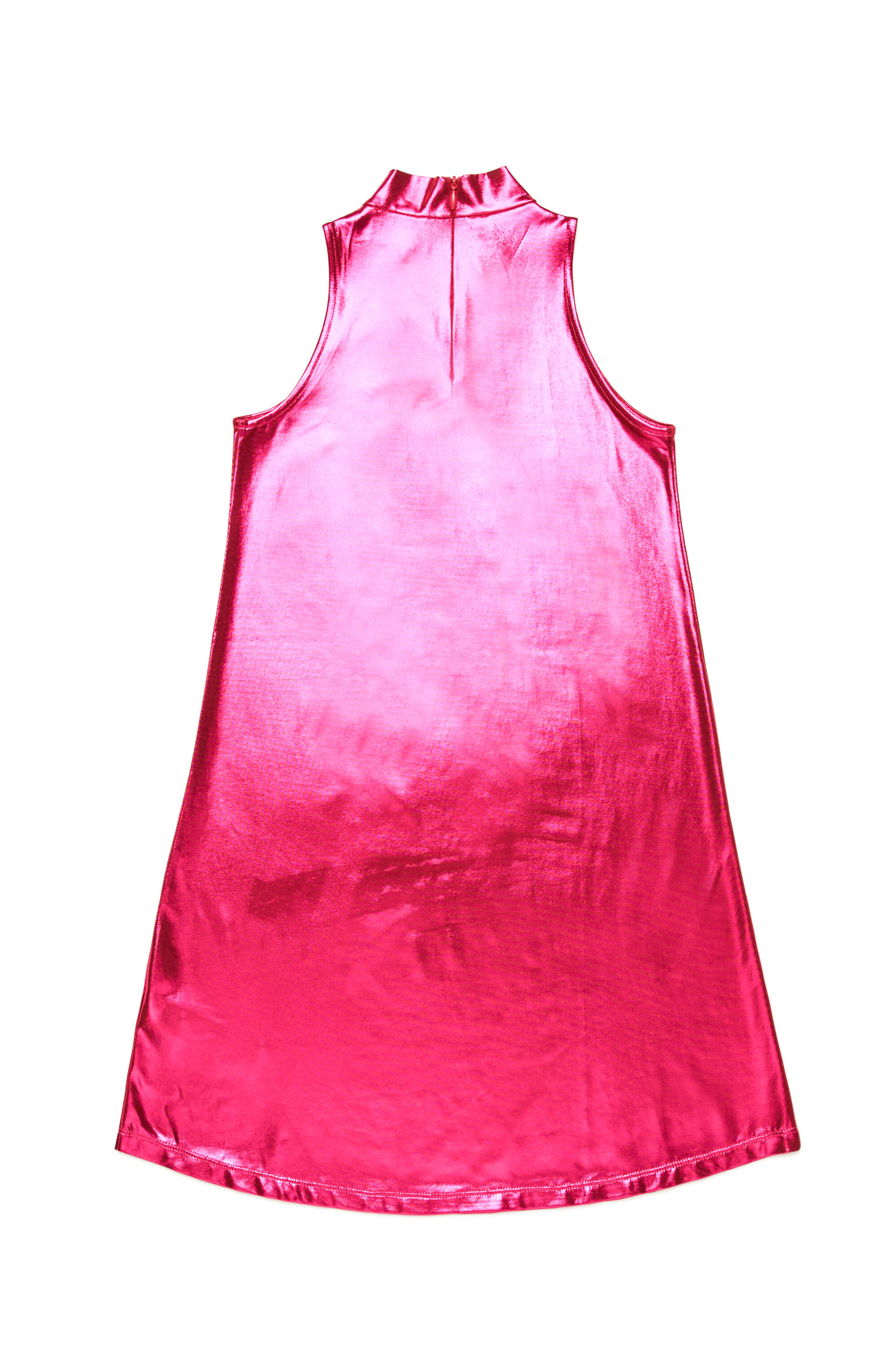 Diesel - DSTROL, Robe métallisée en tissu stretch Femme in Rose - 2