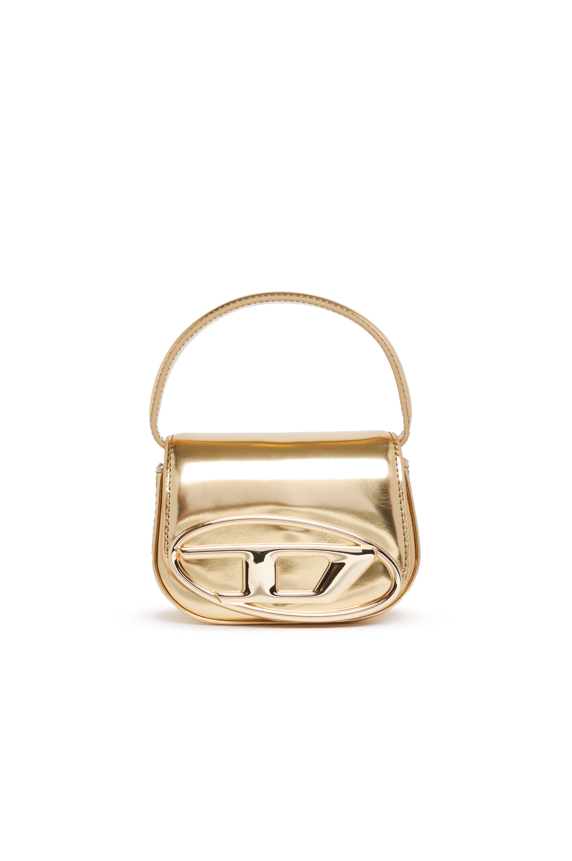 Diesel - 1DR XS, Mini sac iconique en cuir mat métallisé Femme in Doré - 1