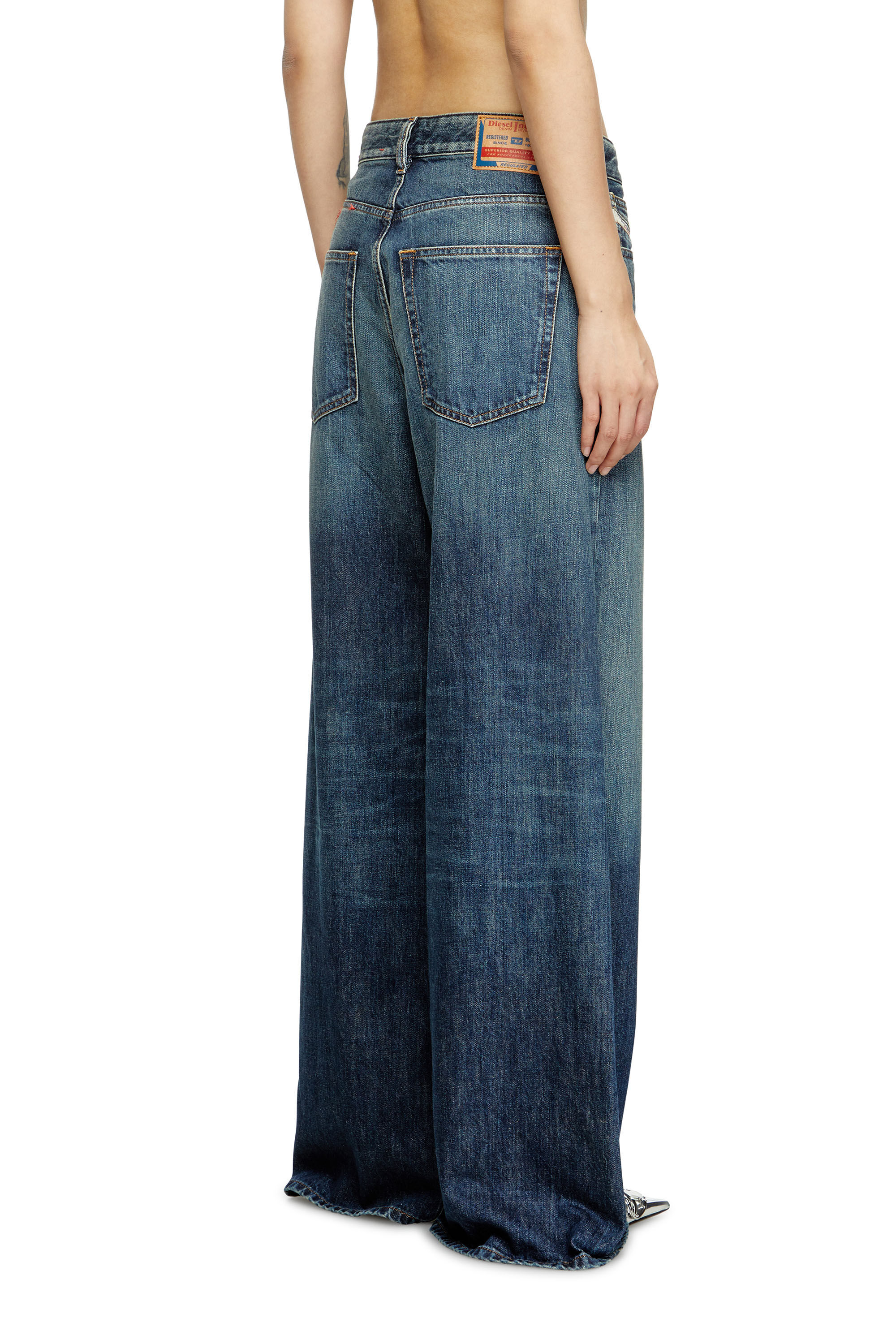 Diesel - Relaxed Jeans 1996 D-Sire 09H59 Femme, Bleu Foncé - Image 4