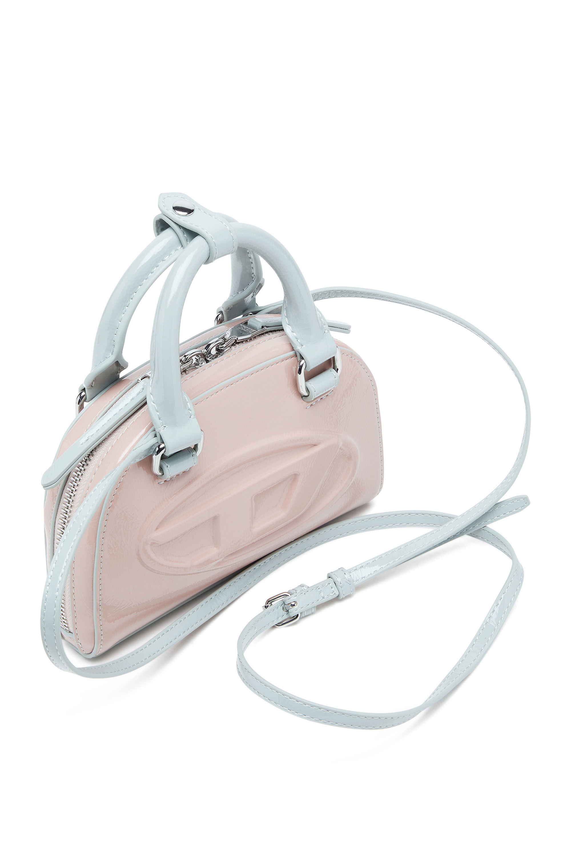 Diesel - 1DR DOME CROSSBODY XS, 1DR Dome-Sac bandoulière mini avec effet naplak Femme in Rose - 5