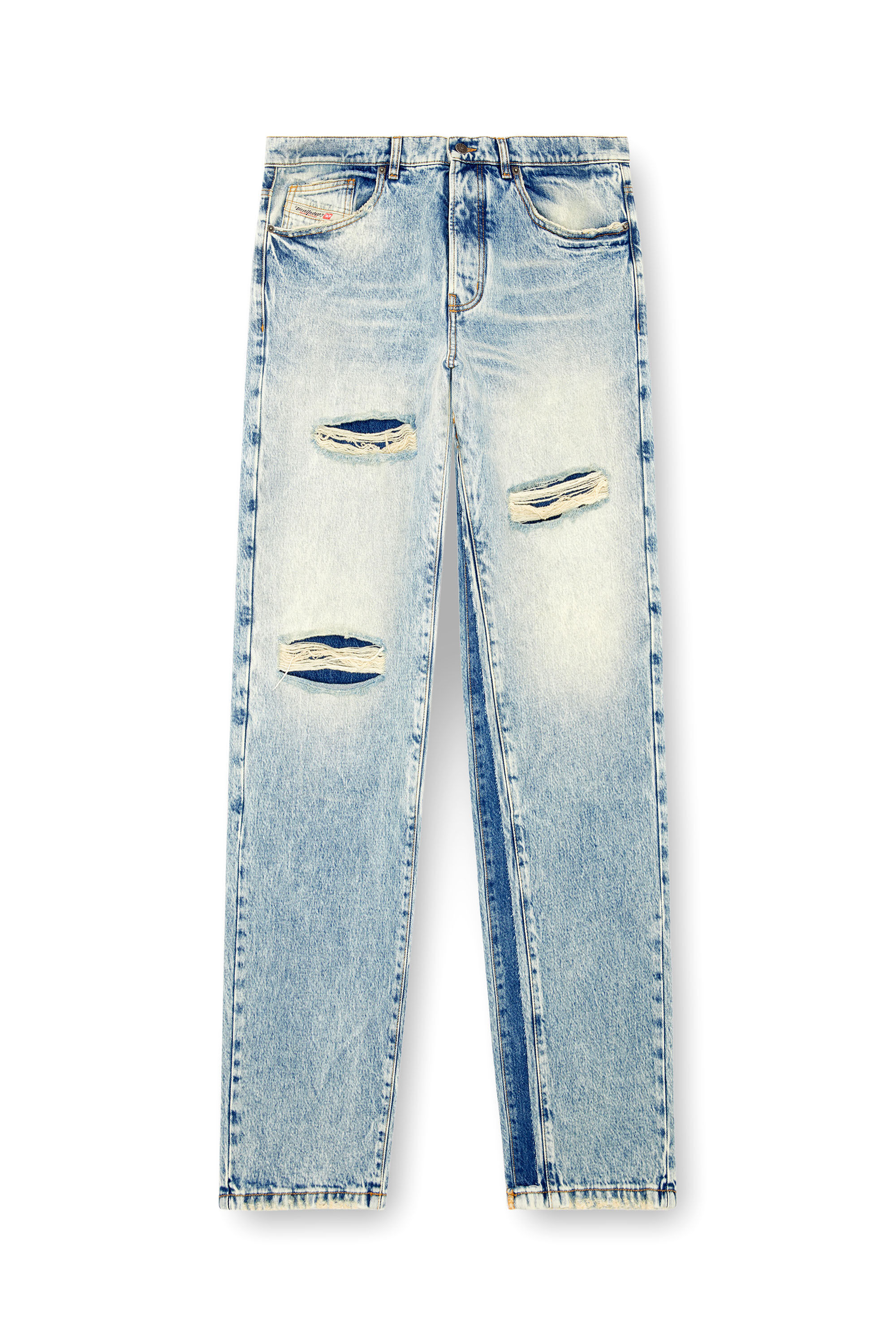 Diesel - Relaxed Jeans D-Fire 0AJEN Homme, Bleu Clair - Image 2