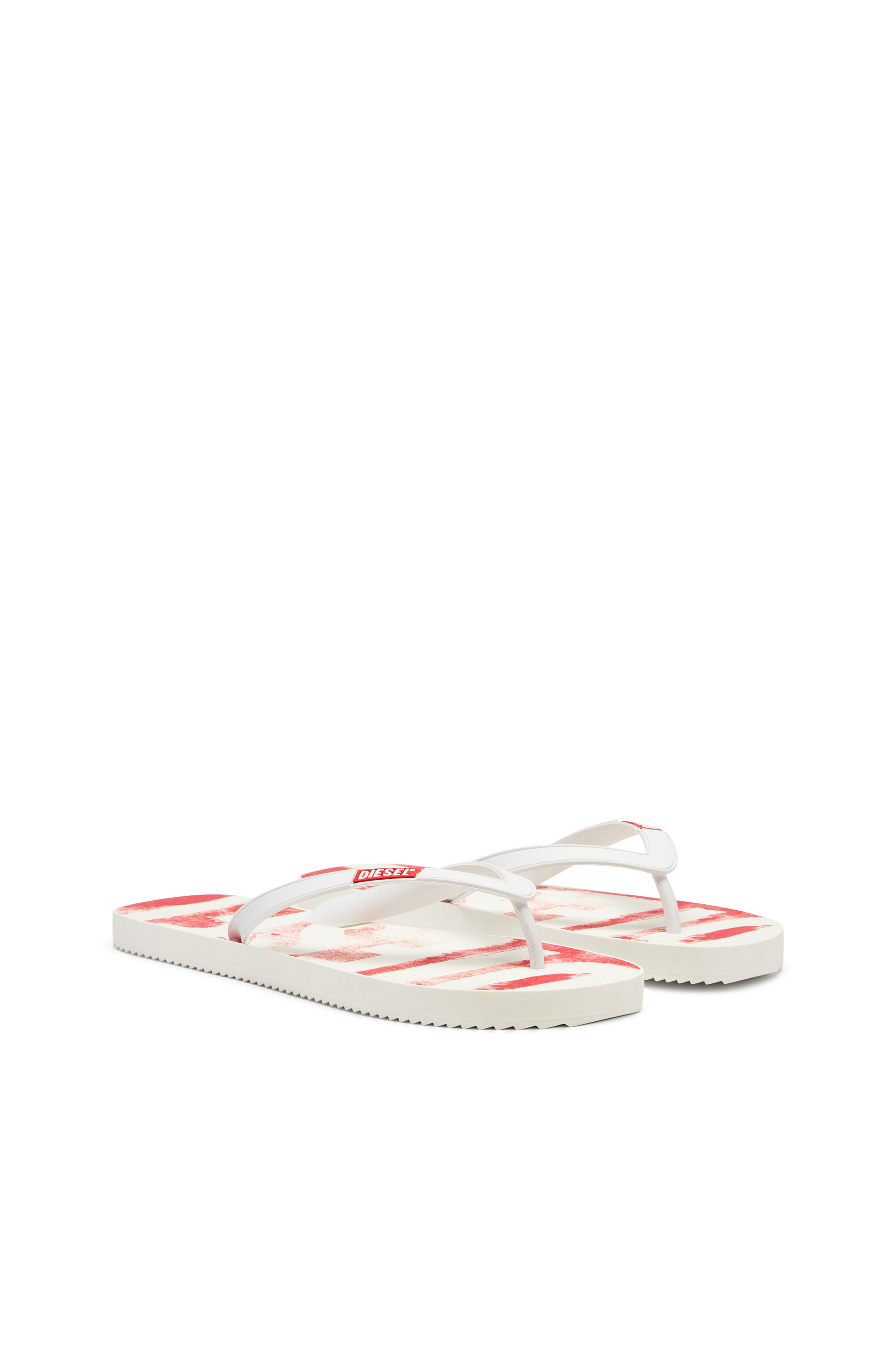 Diesel - SA-RIO, Sa-Rio-Tongs en caoutchouc avec logo graffiti Homme in Polychrome - 2