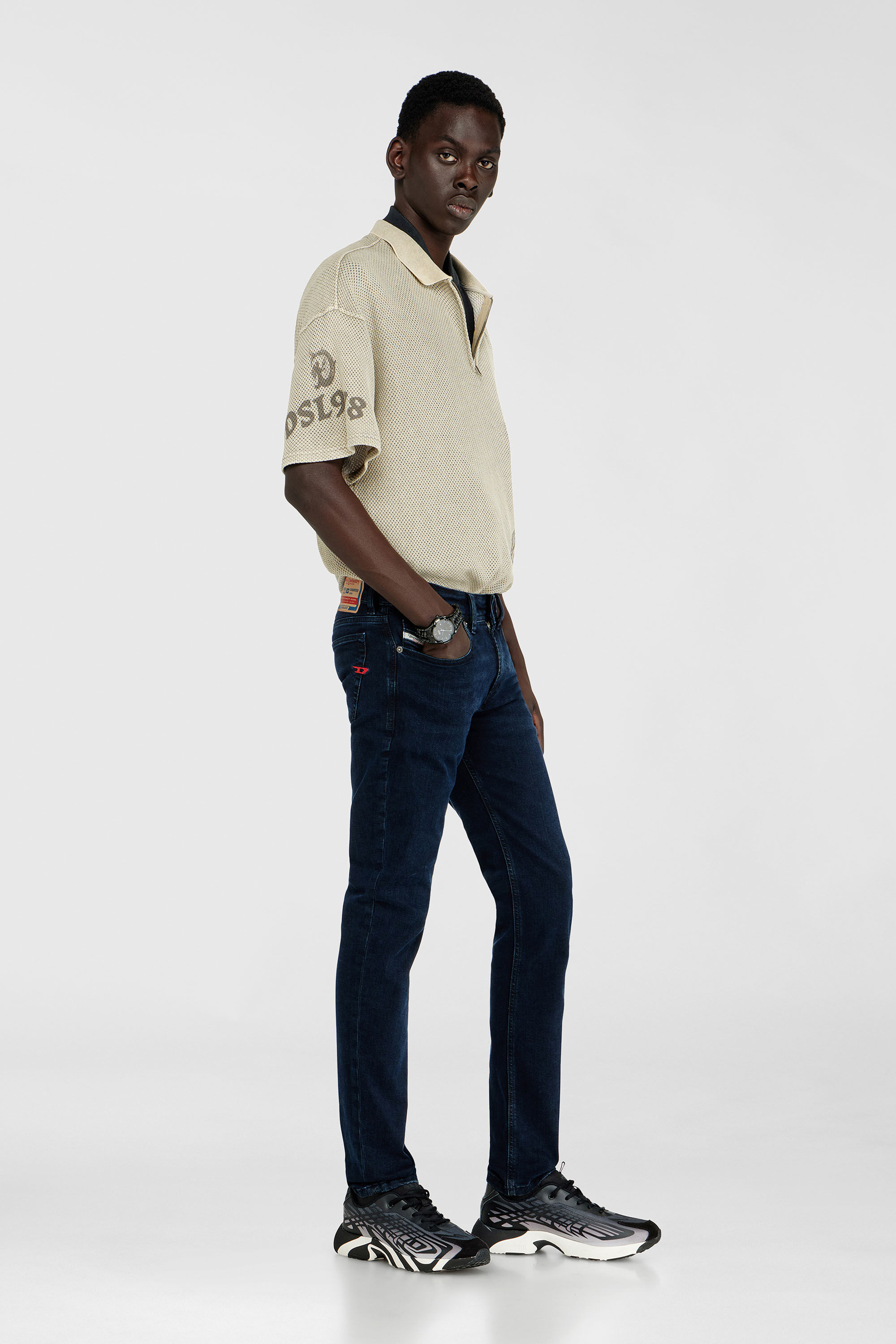 Diesel - Skinny Jeans 1979 Sleenker 0KBBG Homme, Bleu Fonc&eacute; - Image 2