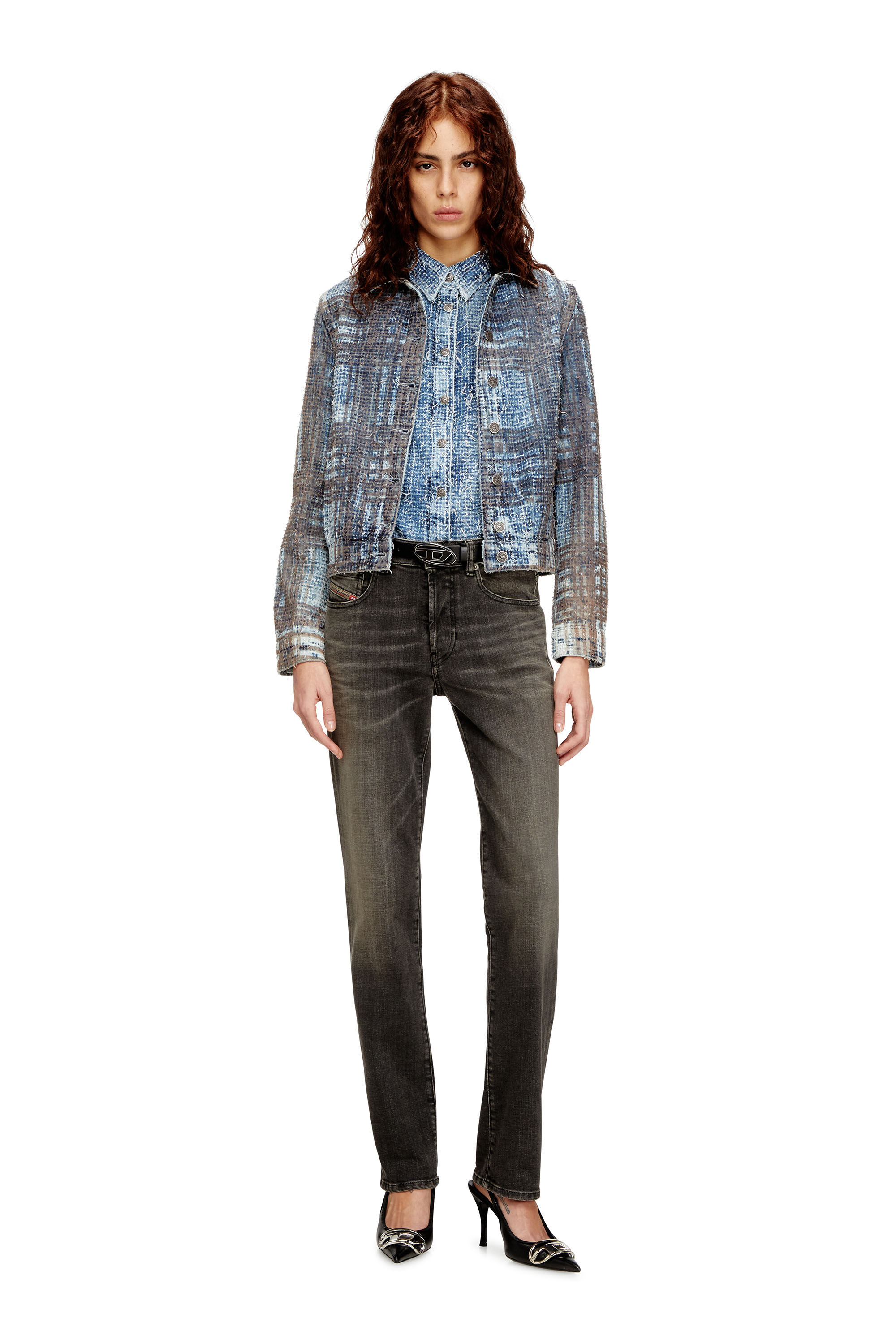 Diesel - Regular Jeans 1989 D-Mine 09N58 Femme, Gris - Image 1