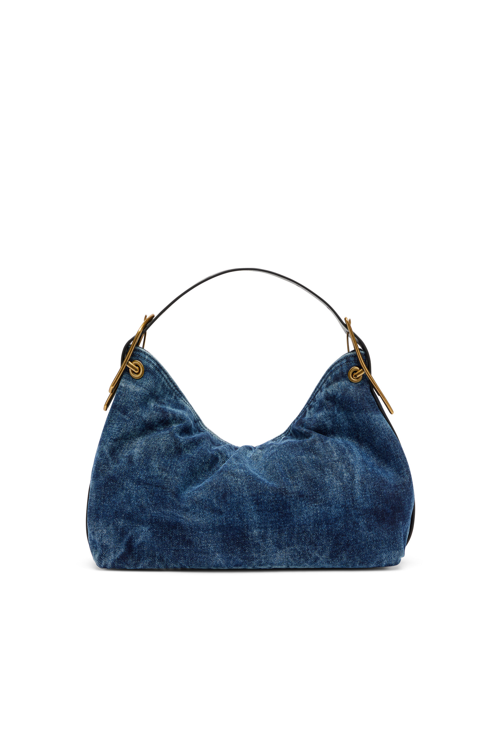 Diesel - D-LINE SHOULDER, D-Line-Sac &agrave; bandouli&egrave;re en denim Femme in Bleu - 3