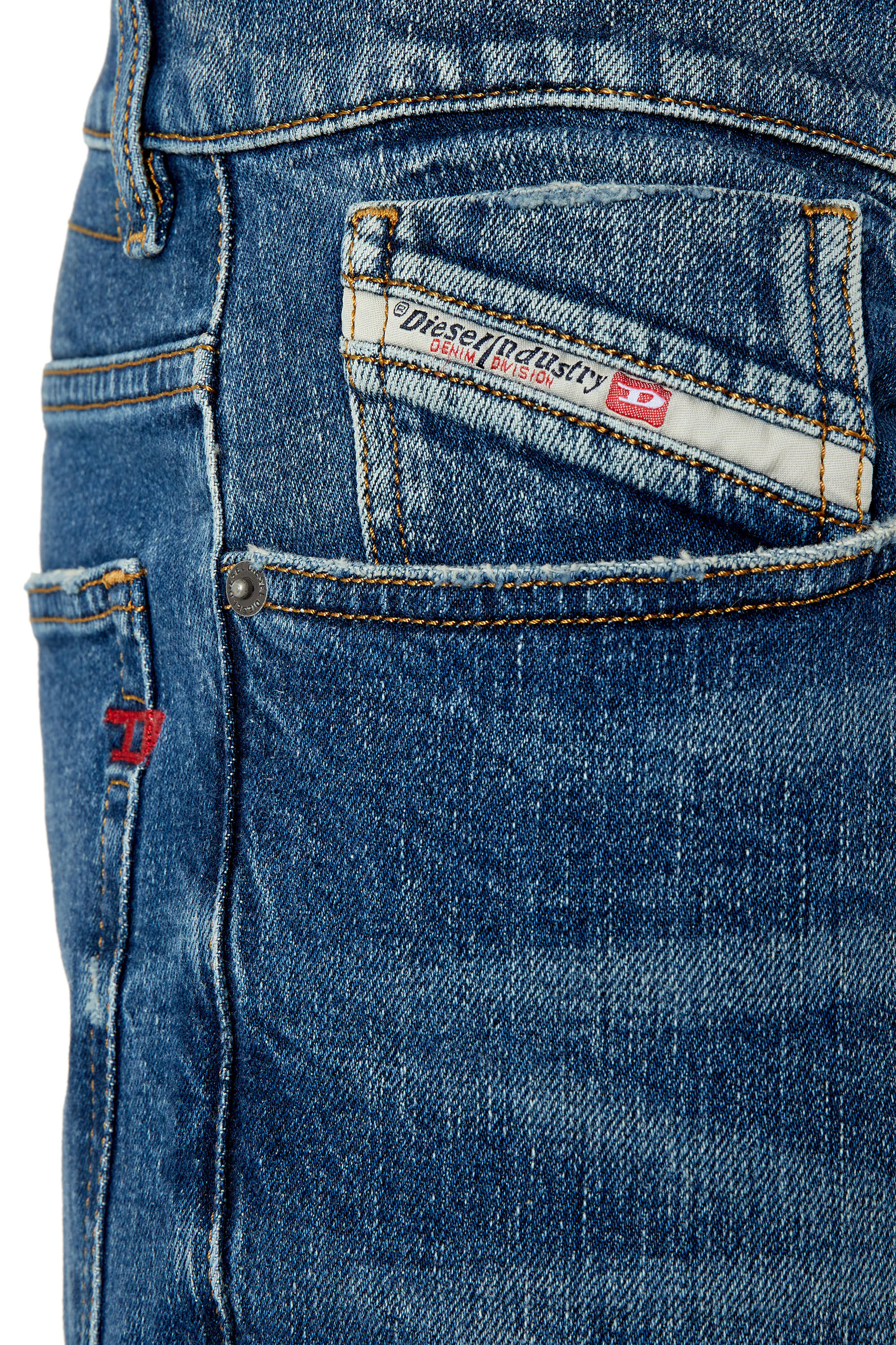 Diesel - 2005 D-Fining 007L1 Tapered Jeans, Bleu moyen - Image 5