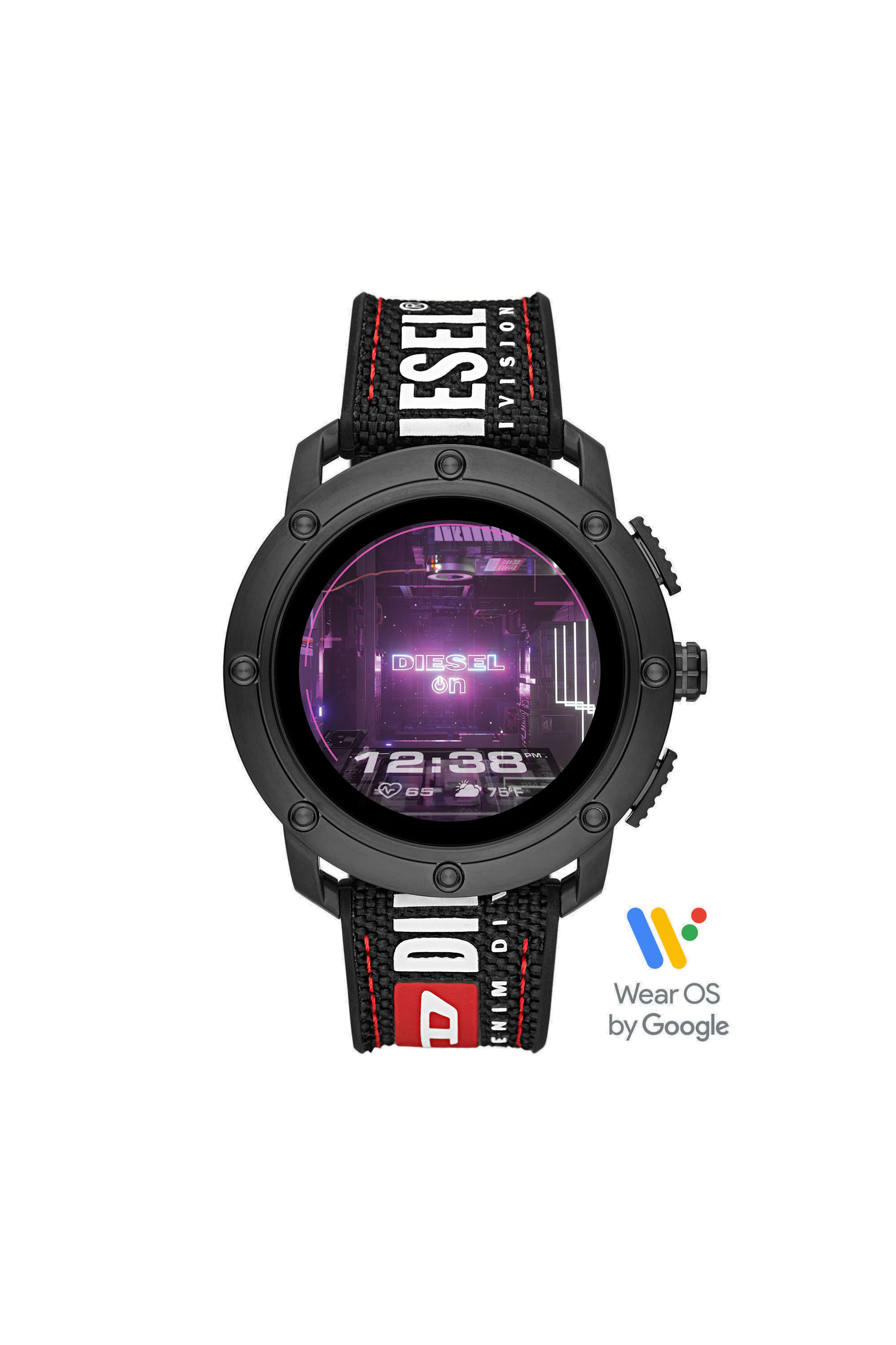 DT2022 Homme: Montre connectée Diesel On Axial - Nylon noir | Diesel