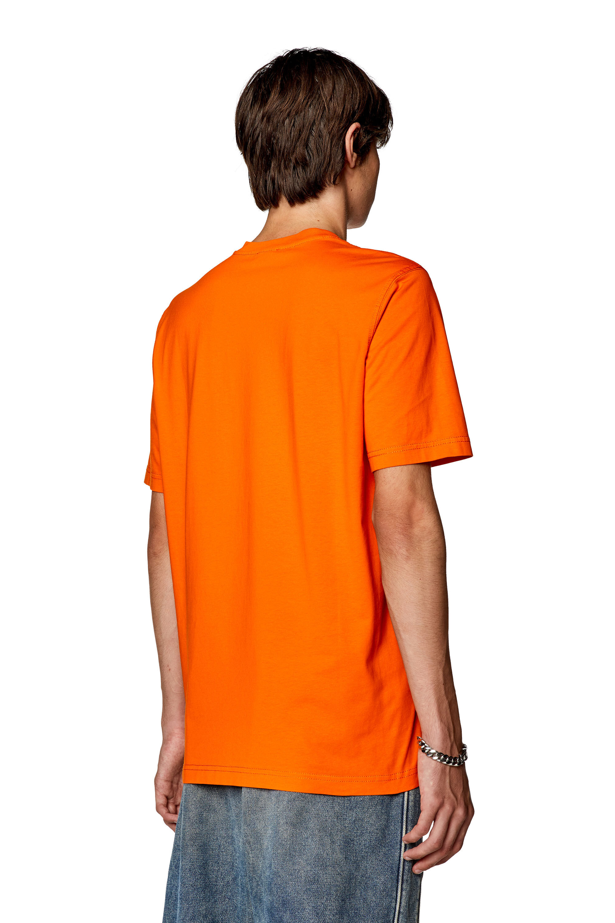 Diesel - T-JUST-L21, T-shirt avec imprimé Diesel Hardwear Homme in Orange - 4