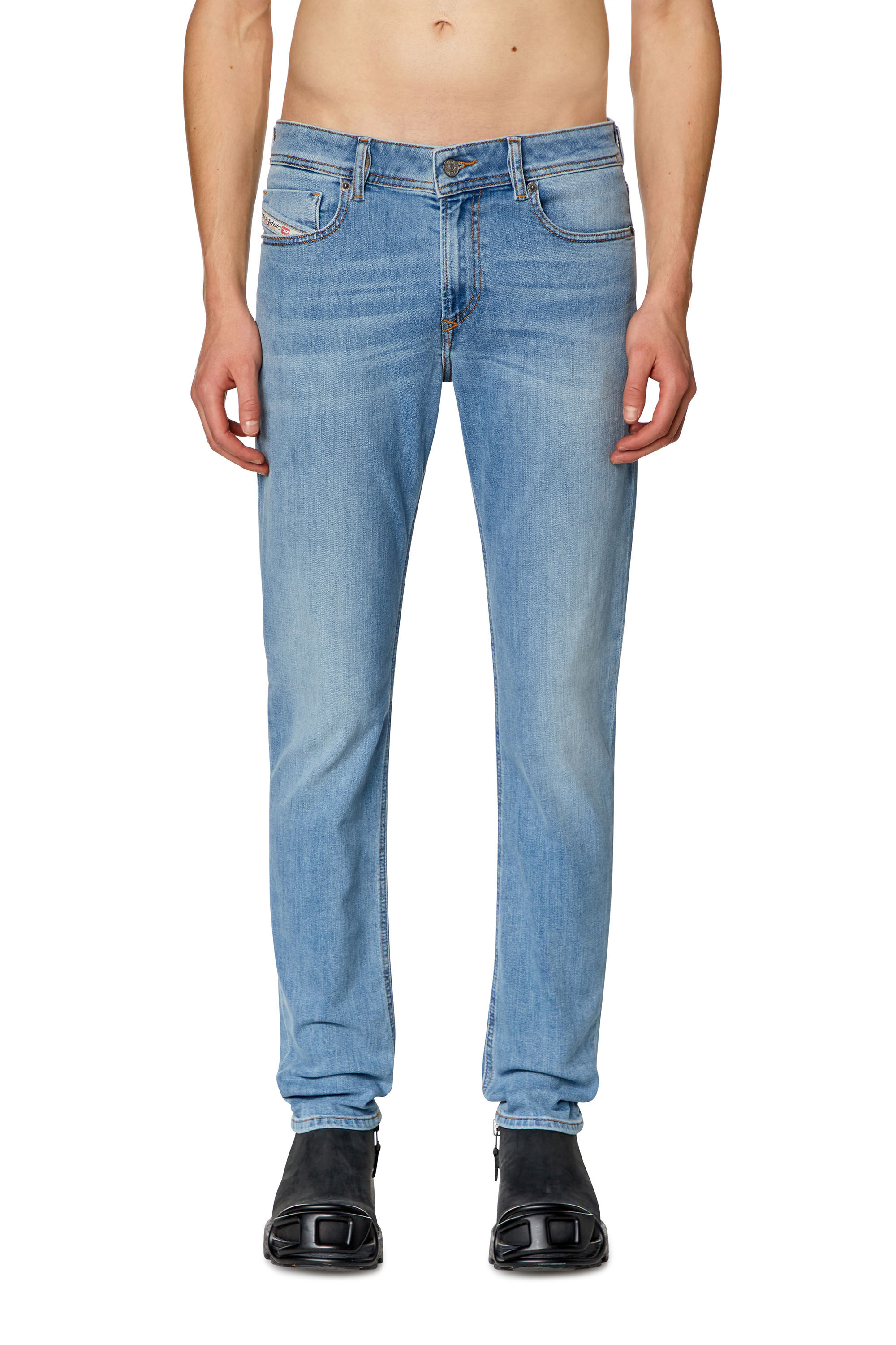 Diesel - Skinny Jeans 1979 Sleenker 09H62, Bleu Clair - Image 3