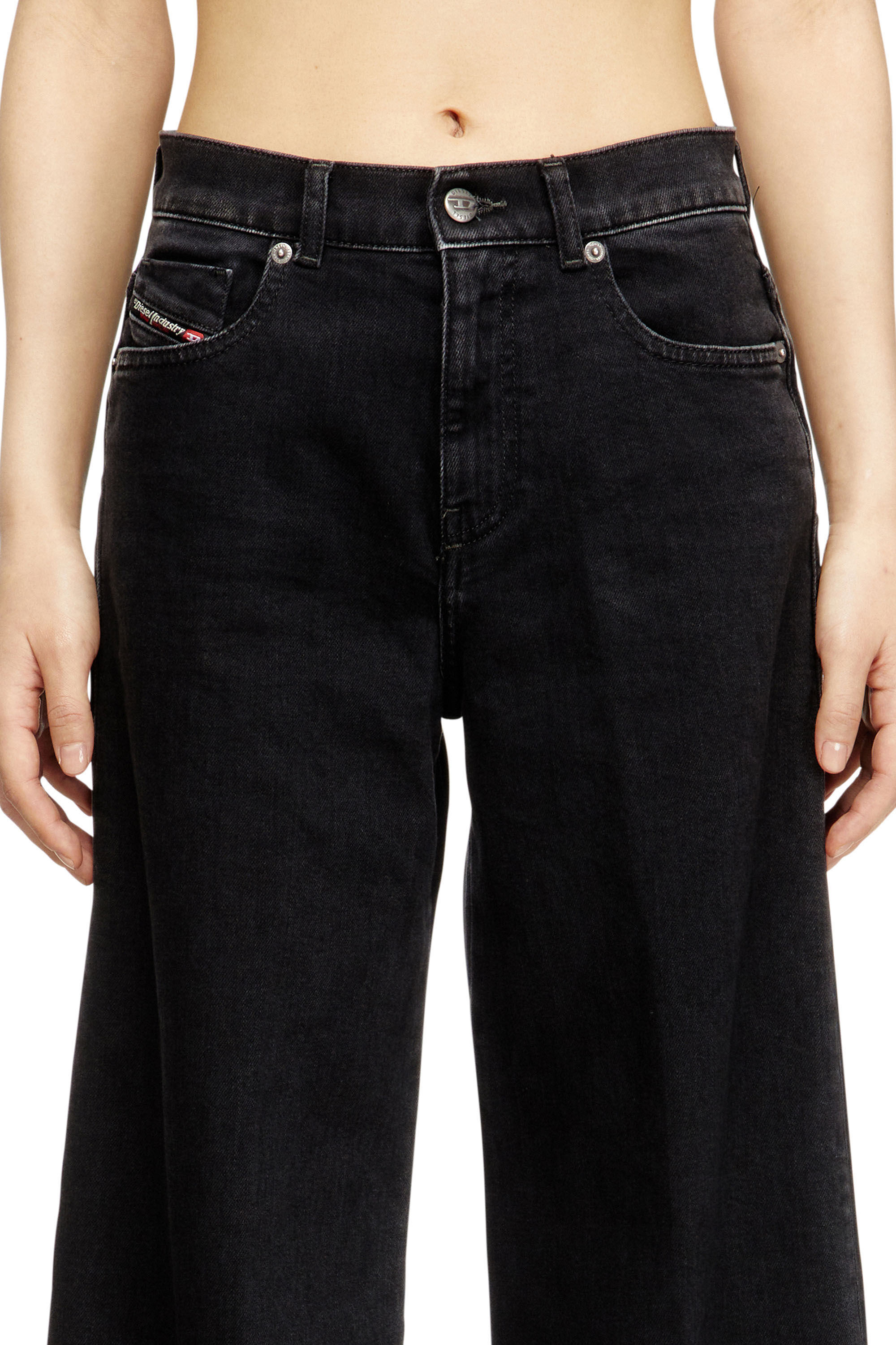 Diesel - Flare Jeans 1978 D-Akemi 09N89 Femme, Noir/Gris foncé - Image 5