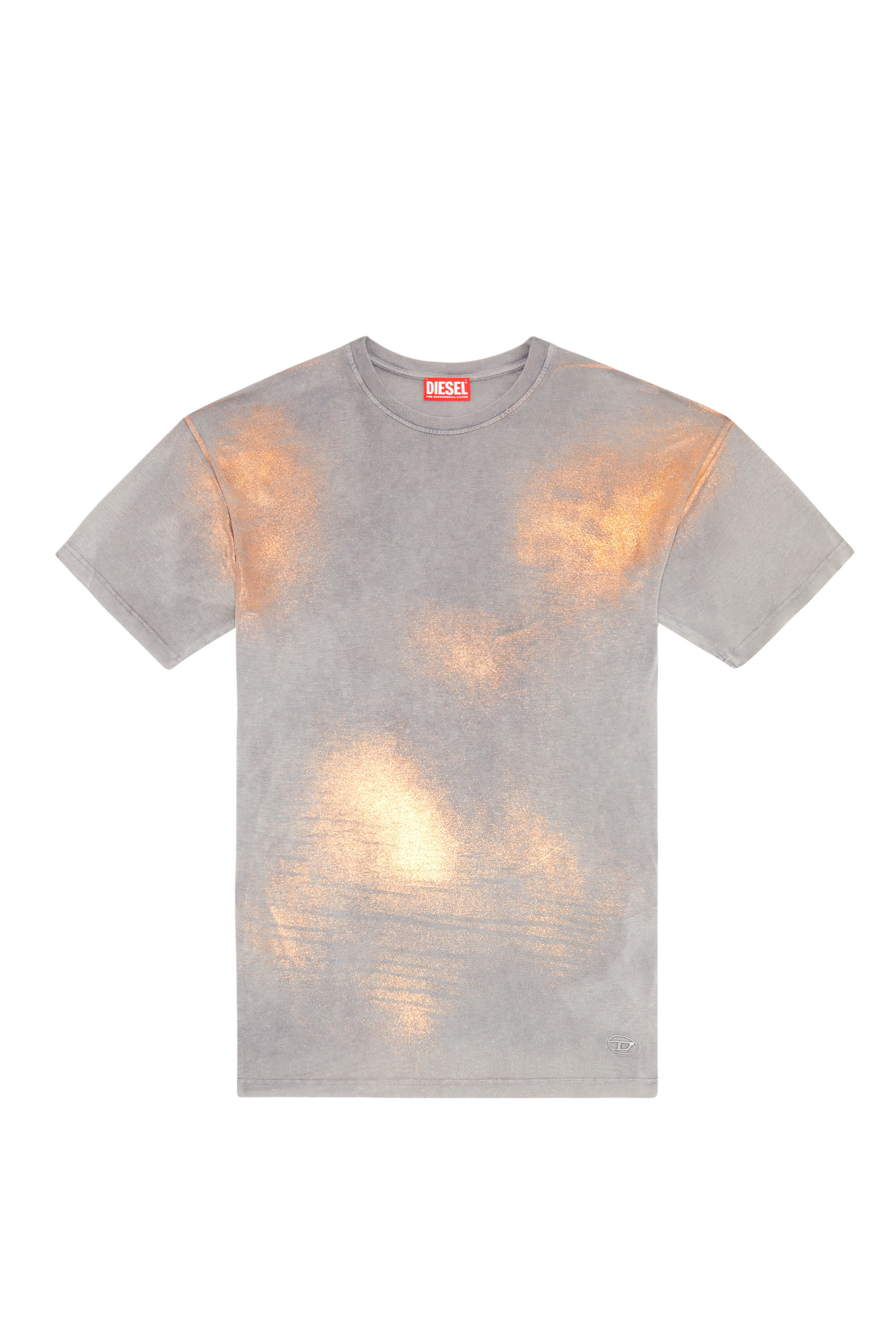 Diesel - T-BUXT, T-shirt métallisé délavé Femme in Polychrome - 2