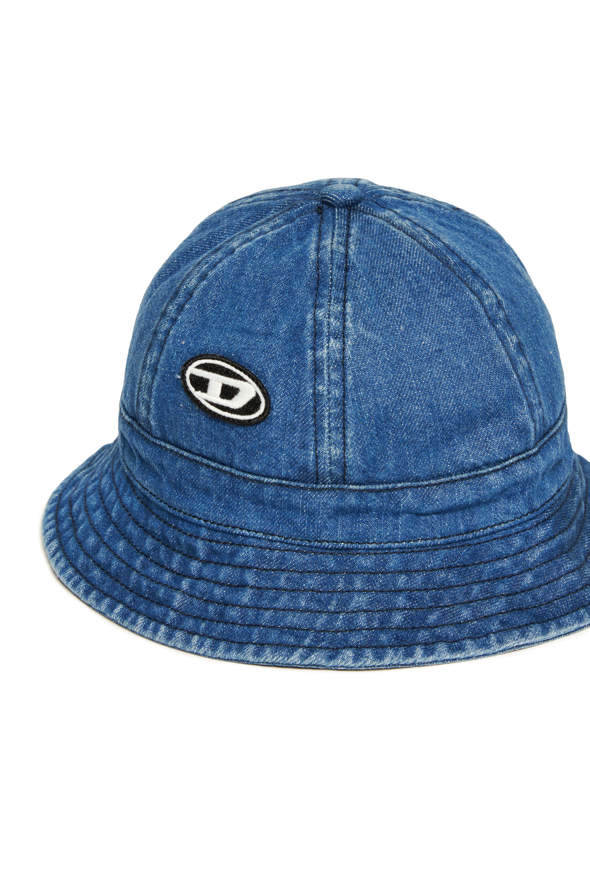 Diesel - FDENB, Bob en denim avec empiècement Oval D Mixte in Bleu - 3