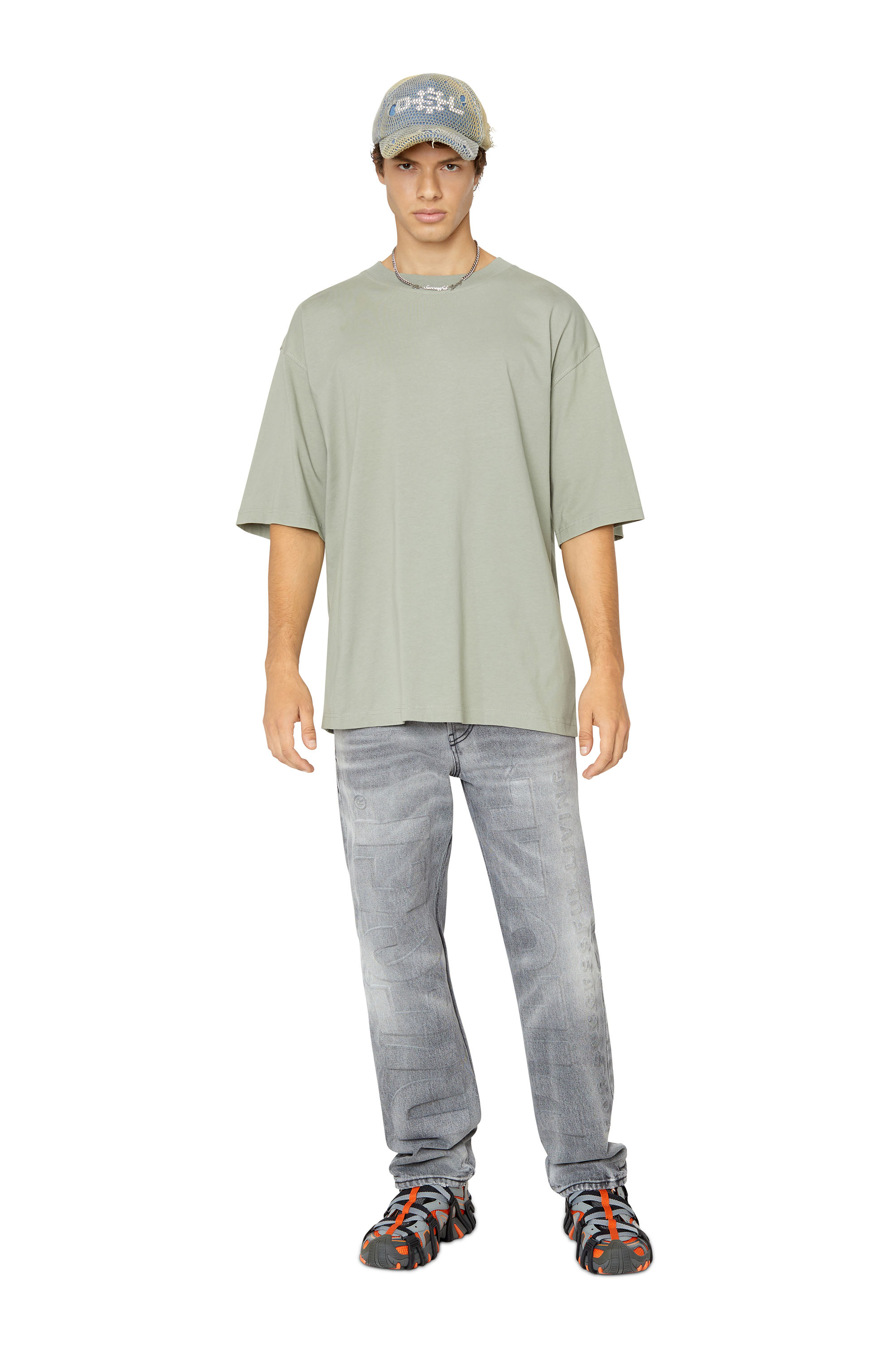 Diesel - T-BOGGY-MEGOVAL, Gris Clair - Image 2