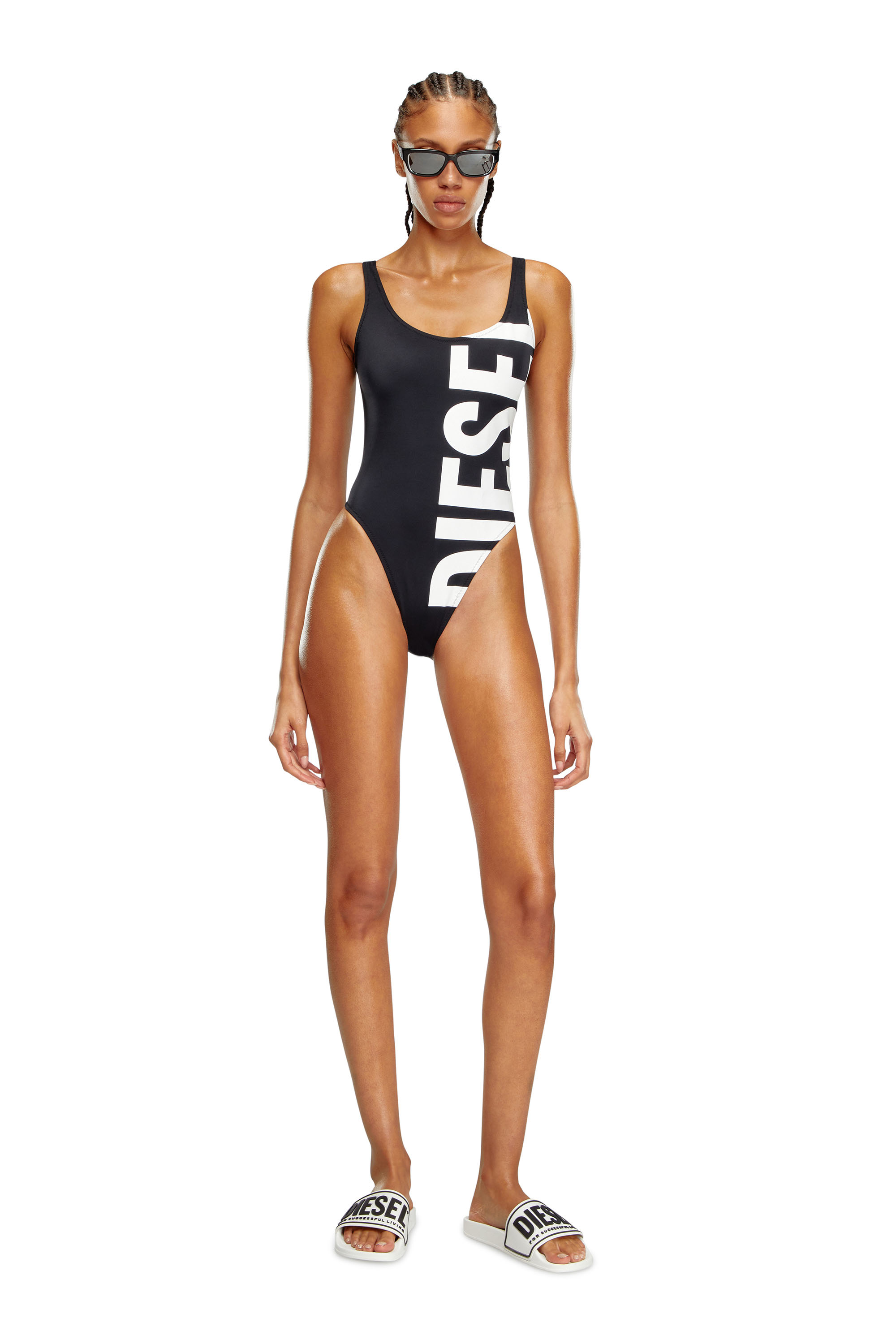 Diesel - BFSW-KYLIA, Maillot de bain avec maxi imprim&eacute; Diesel Femme in Polychrome - 2