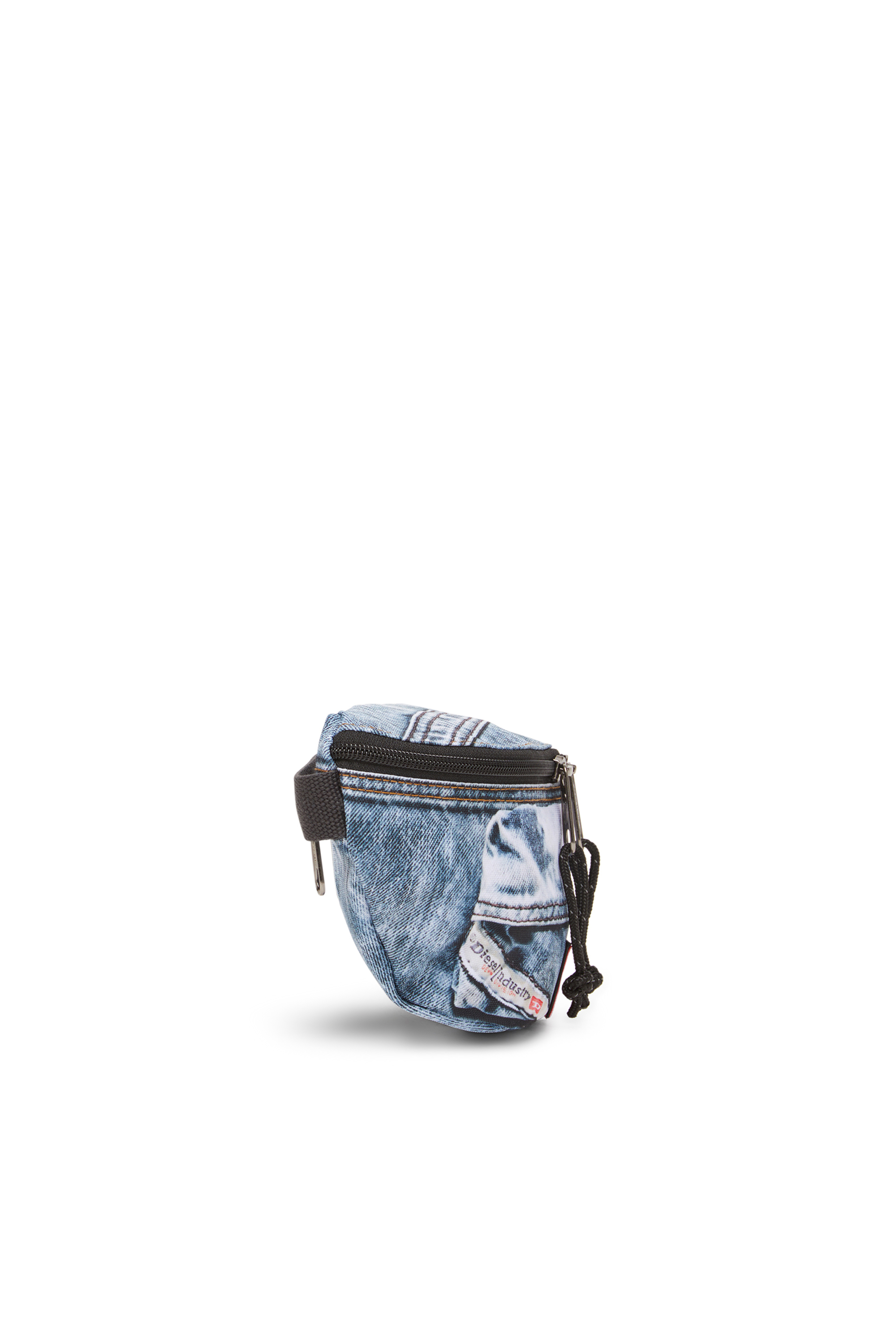 Diesel - DIESEL SPRINGER, Sac banane en denim trompe-l'œil Mixte in Bleu - 4
