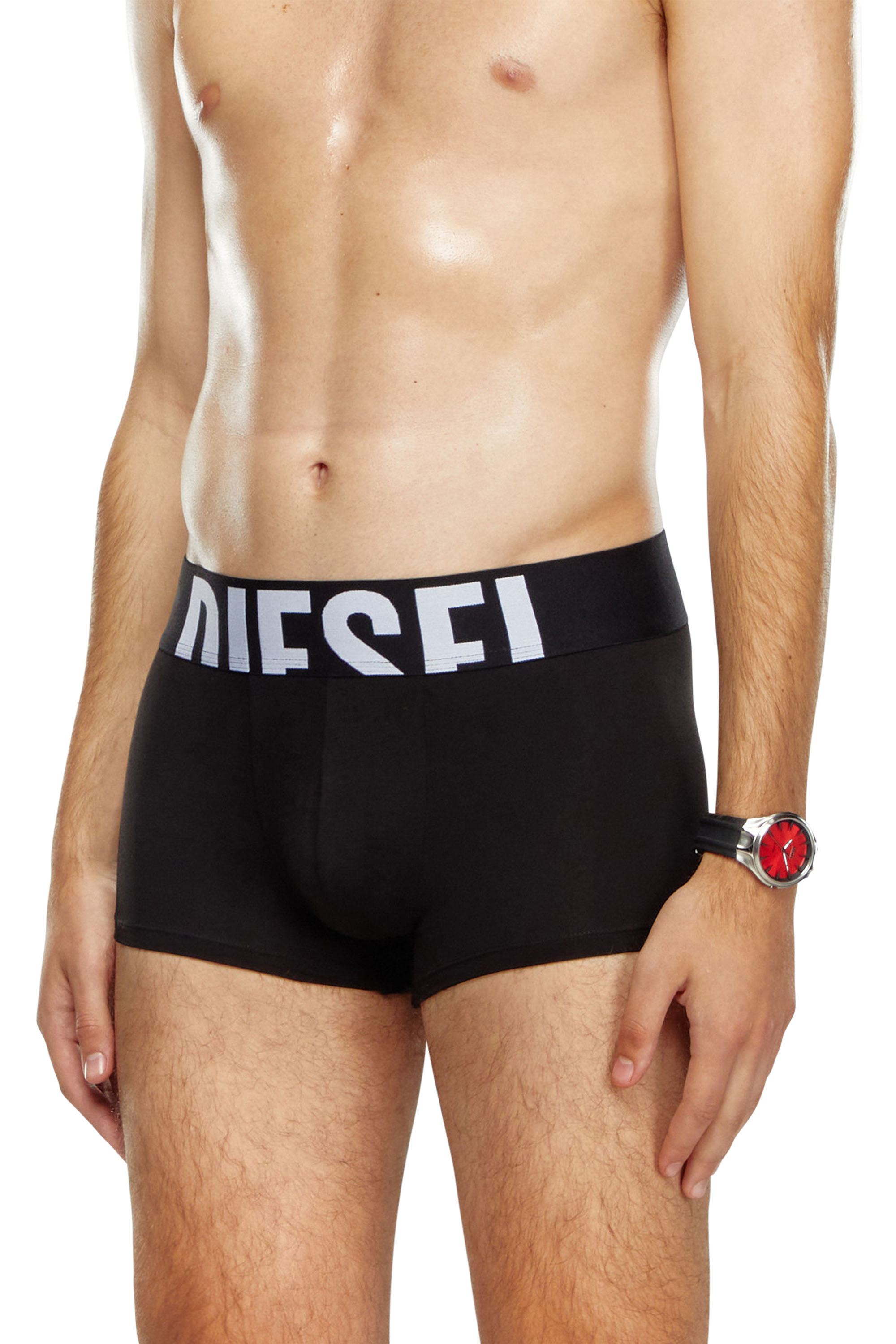 Diesel - UMBX-DAMIENTHREEPACK-5.5EL, Lot de 3 boxers avec cut-off à logo Homme in Noir - 2