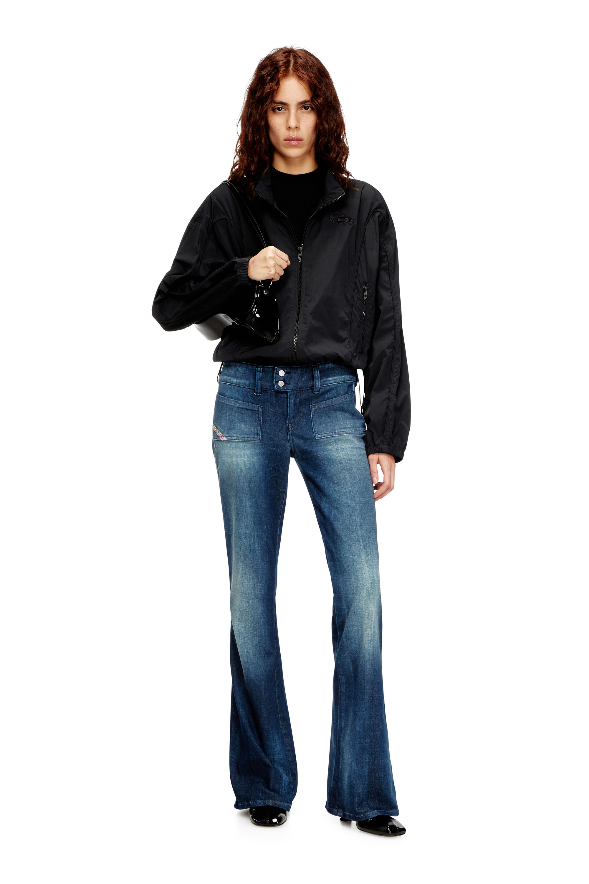 Diesel - Bootcut Jeans D-Hush 0ADBQ Femme, Bleu - Image 2