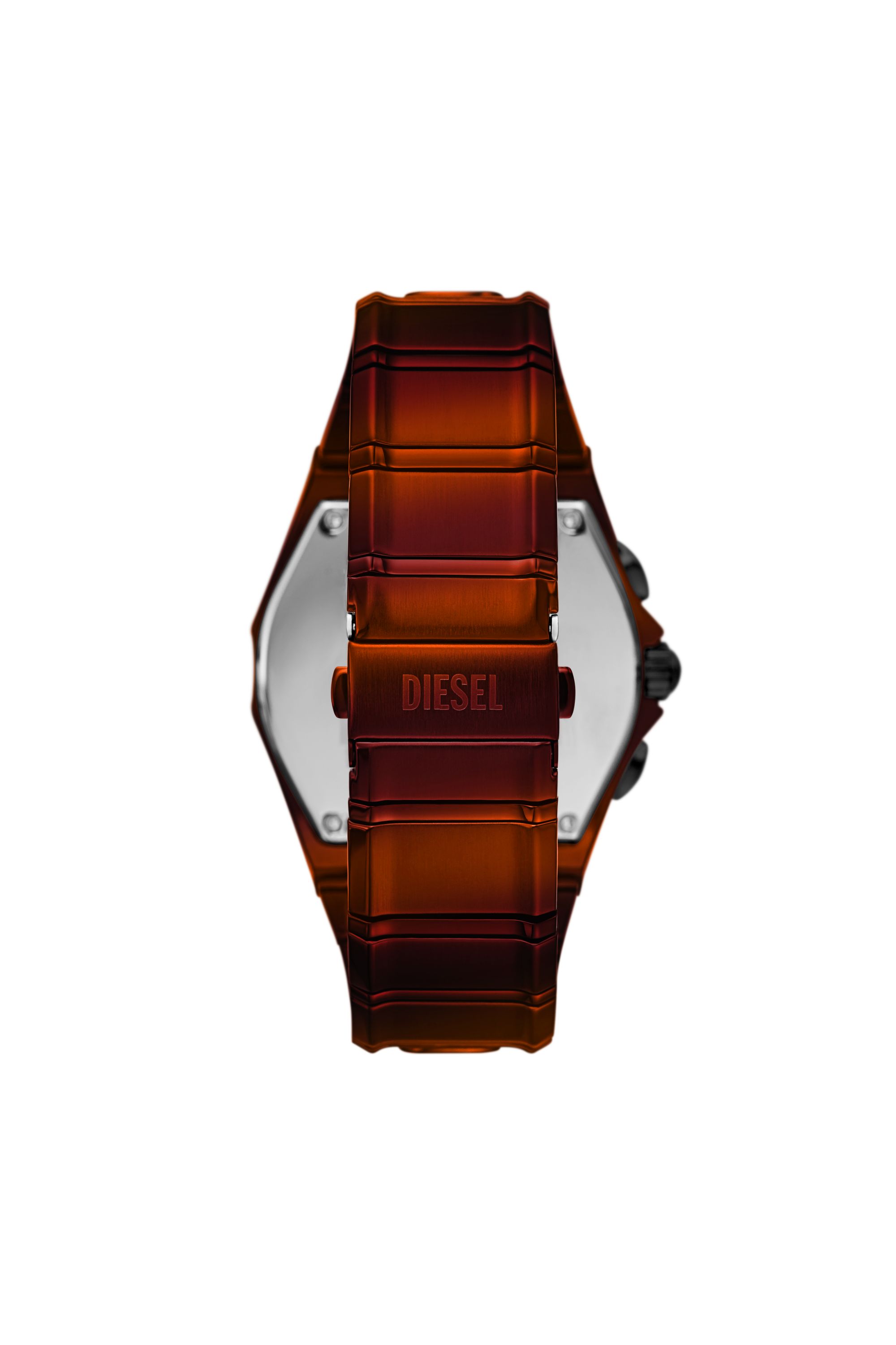 Diesel - DZ4693 WATCH, Montre D-Curve rouge en acier inoxydable Homme in Rouge - 2