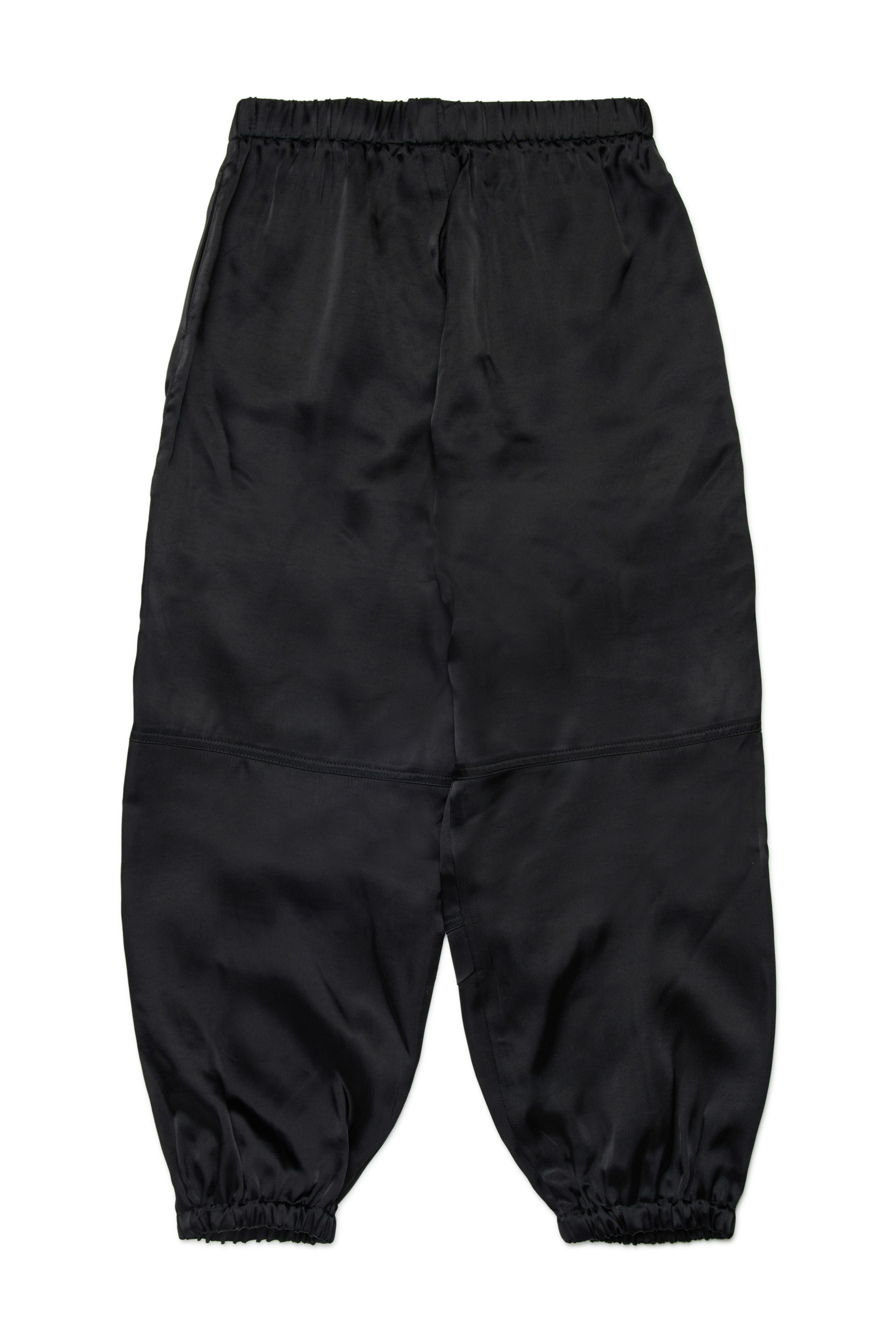 Diesel - PSAFFER, Pantalon en satin avec poches utilitaires Femme in Noir - 2