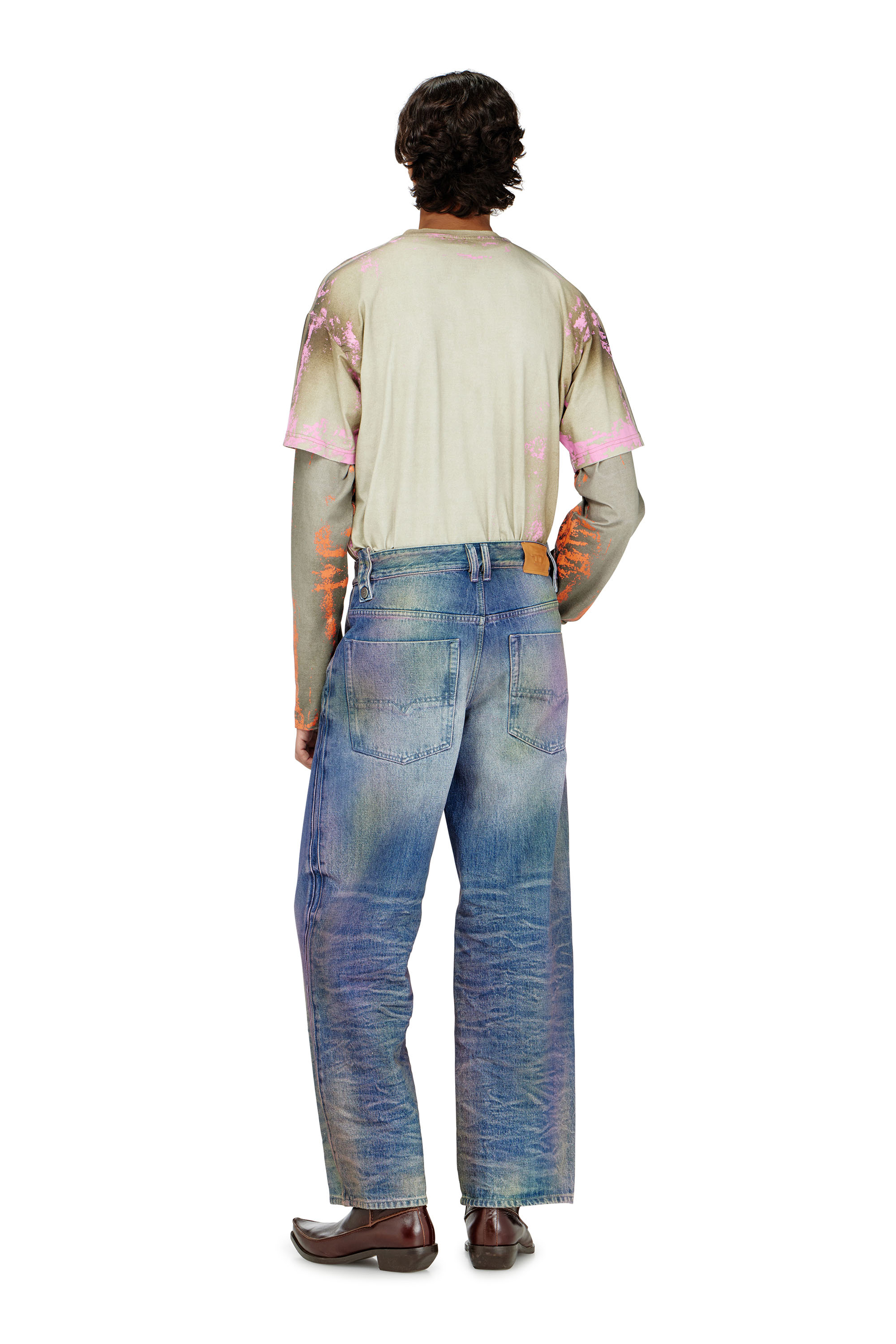 Diesel - Unisex's Relaxed Jeans 1982 D-Hakou 007FW, Medium blue - 3