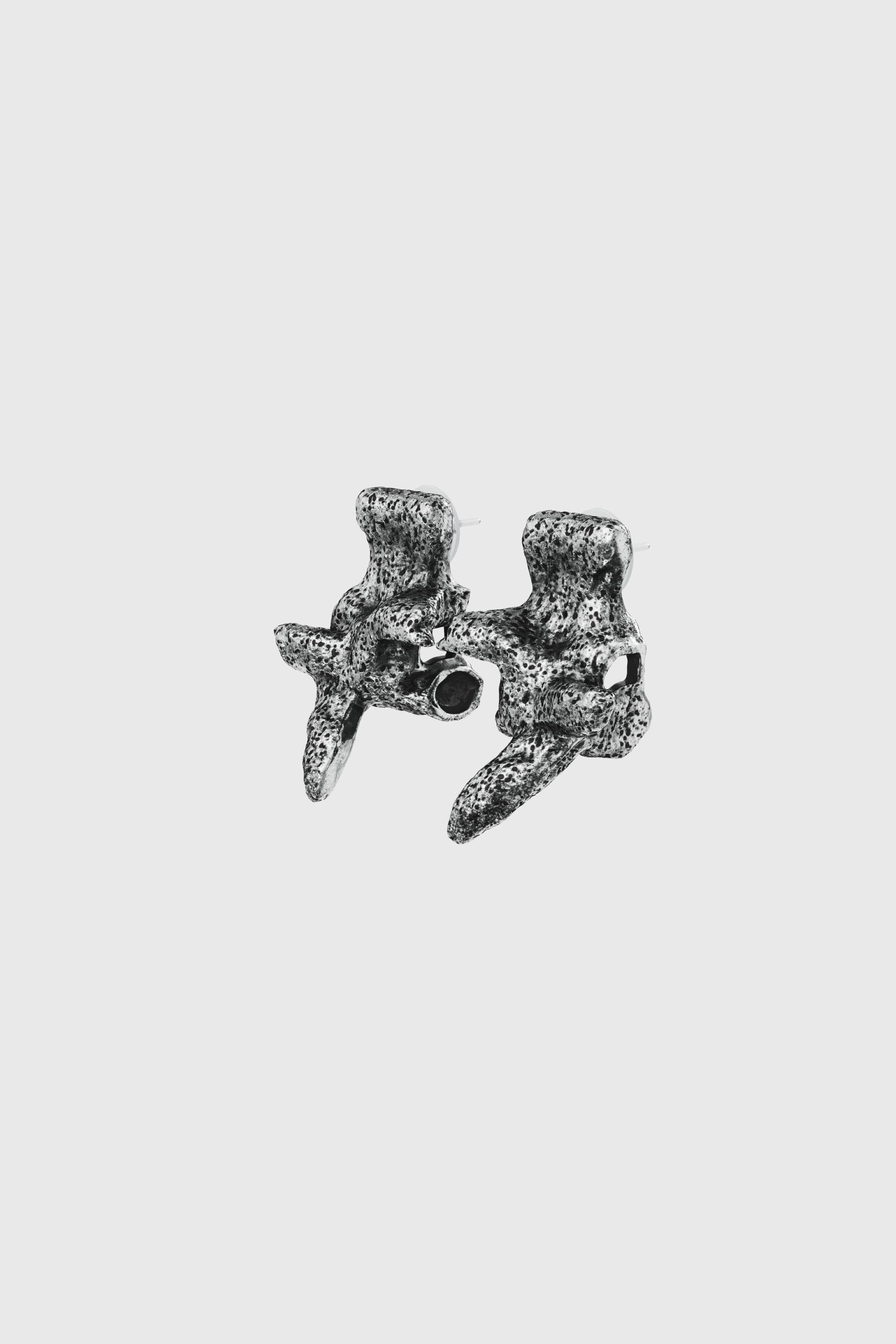 Diesel - DX1710040 JEWELLERY, Boucles d&rsquo;oreilles argent&eacute;es &agrave; clous Mixte in Gris - 1