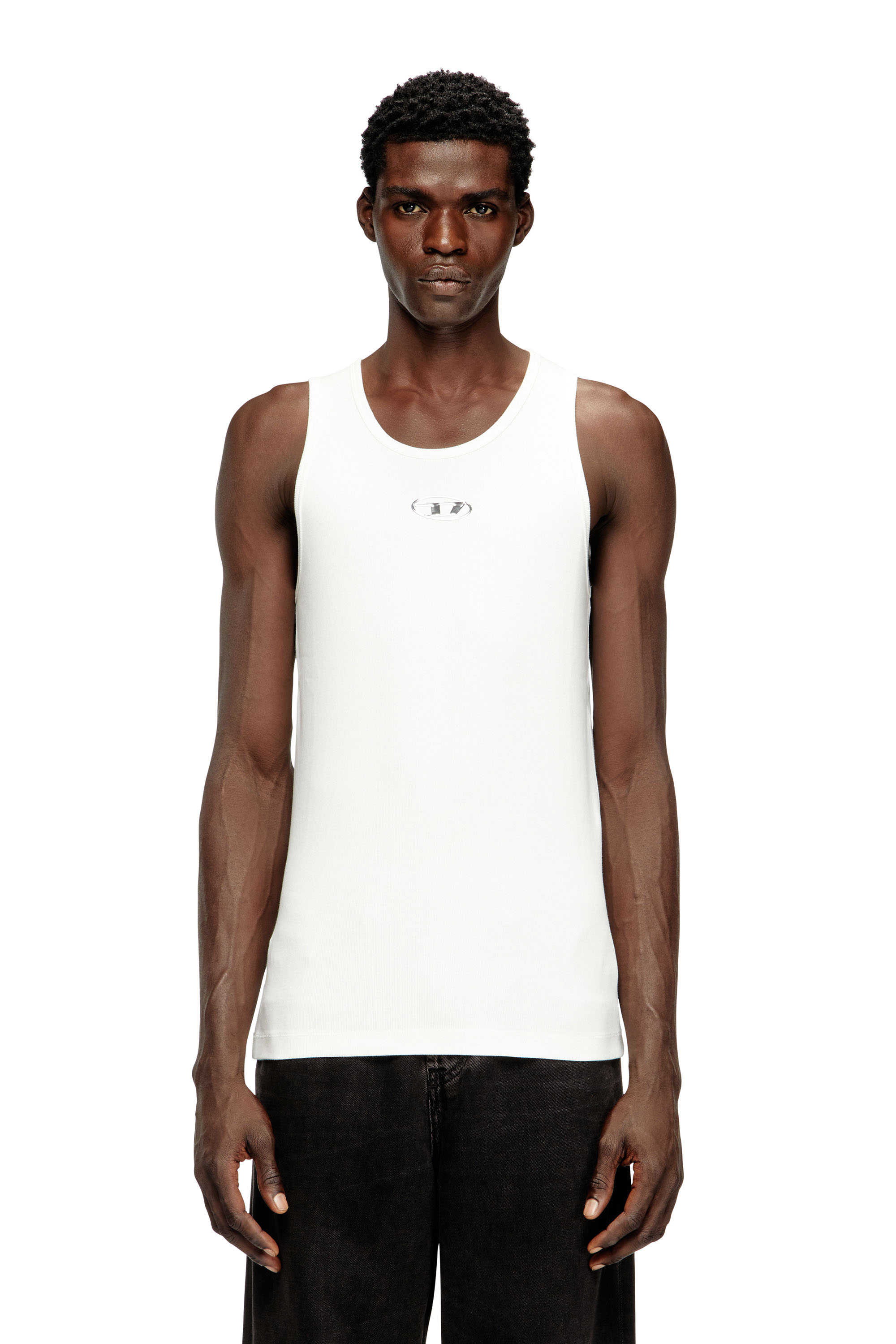 Diesel - T-LIFTY-IOD, Débardeur en coton avec logo Homme in Blanc - 3