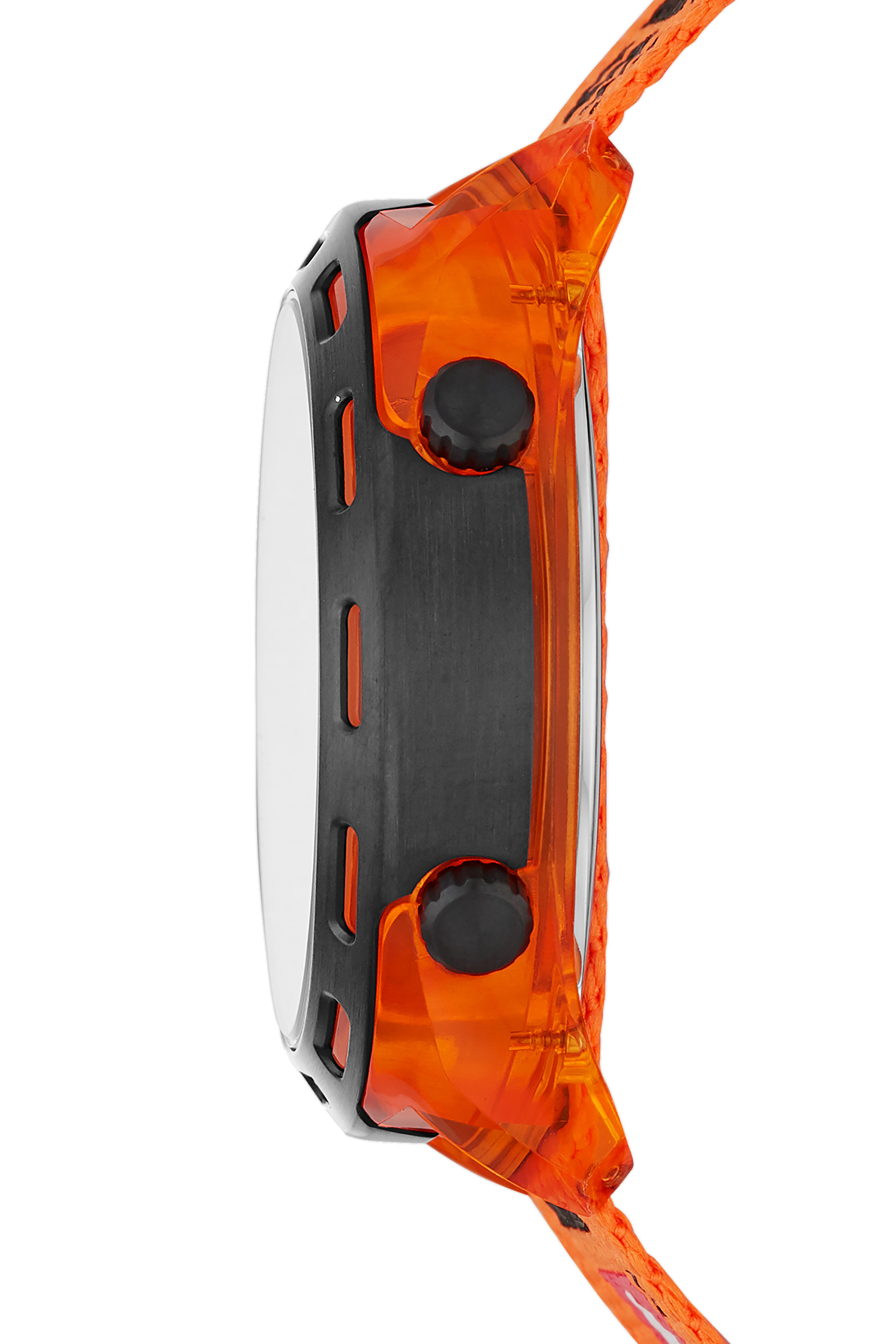 Diesel - DZ1896, Crusher montre numérique en nylon orange Homme in Orange - 2
