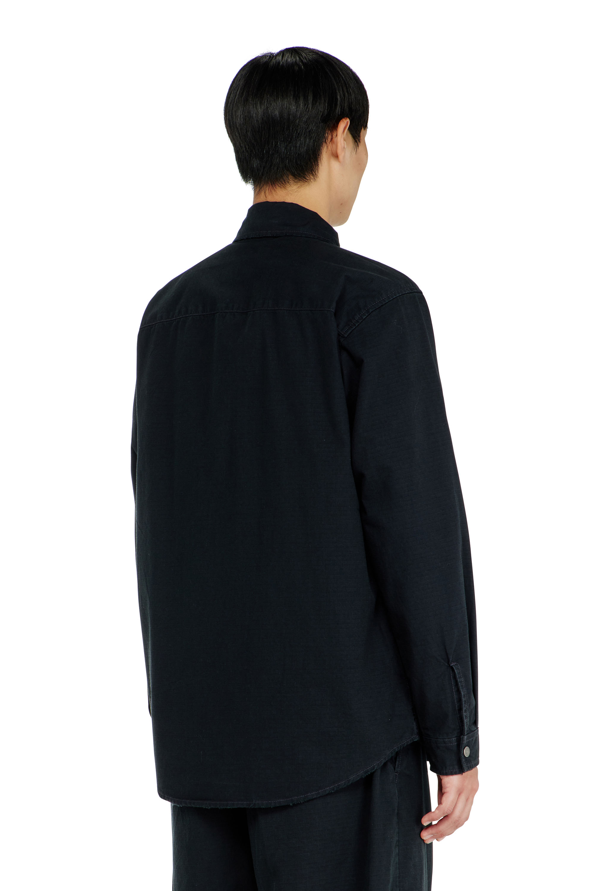 Diesel - S-ALIAS-ZIP, Chemise en ripstop avec fermeture zipp&eacute;e Homme in ToBeDefined - 4