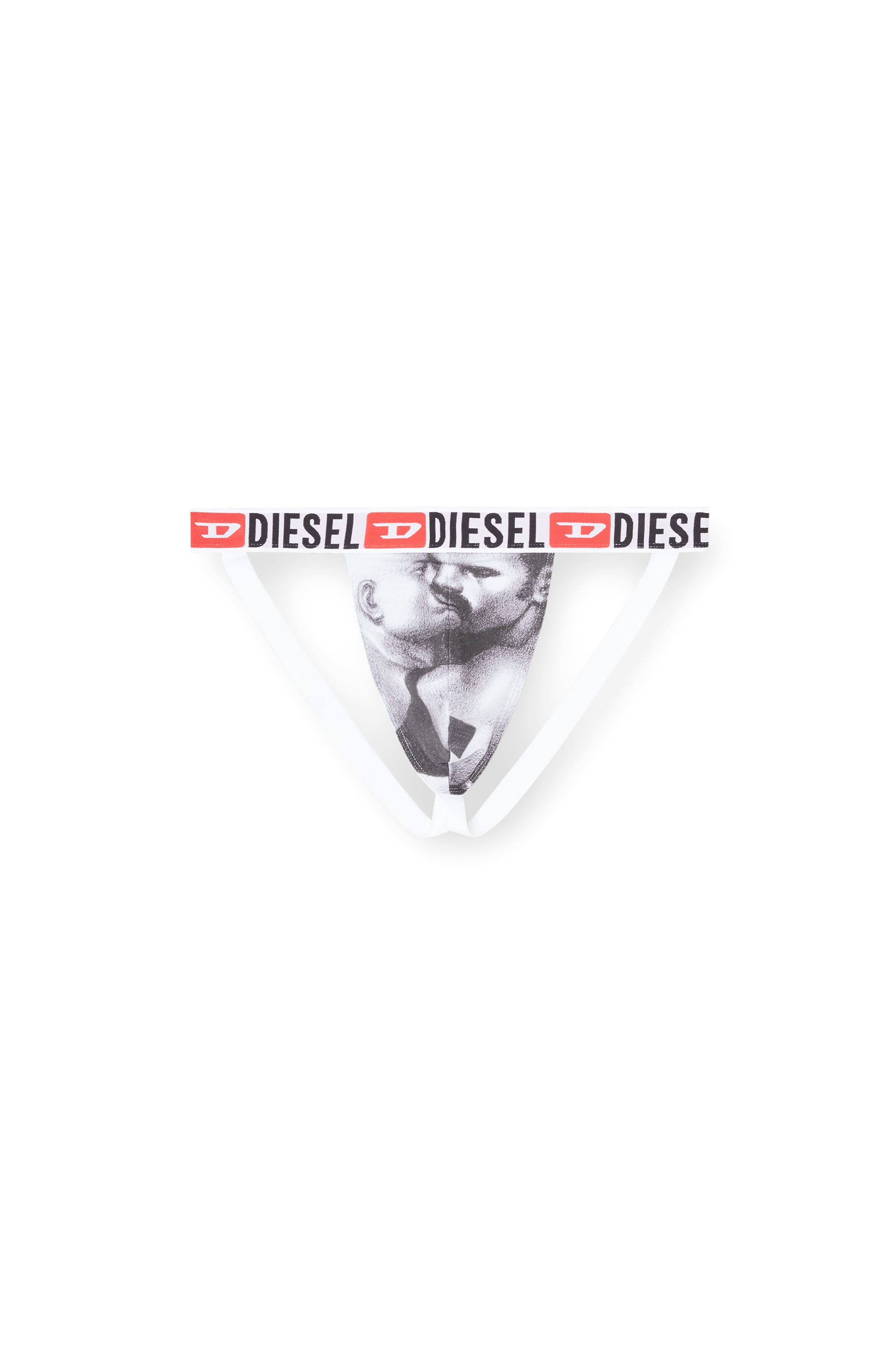 Diesel - PR-UMBR-JOCKY, Jockstrap avec imprimé graphique Homme in Blanc - 3