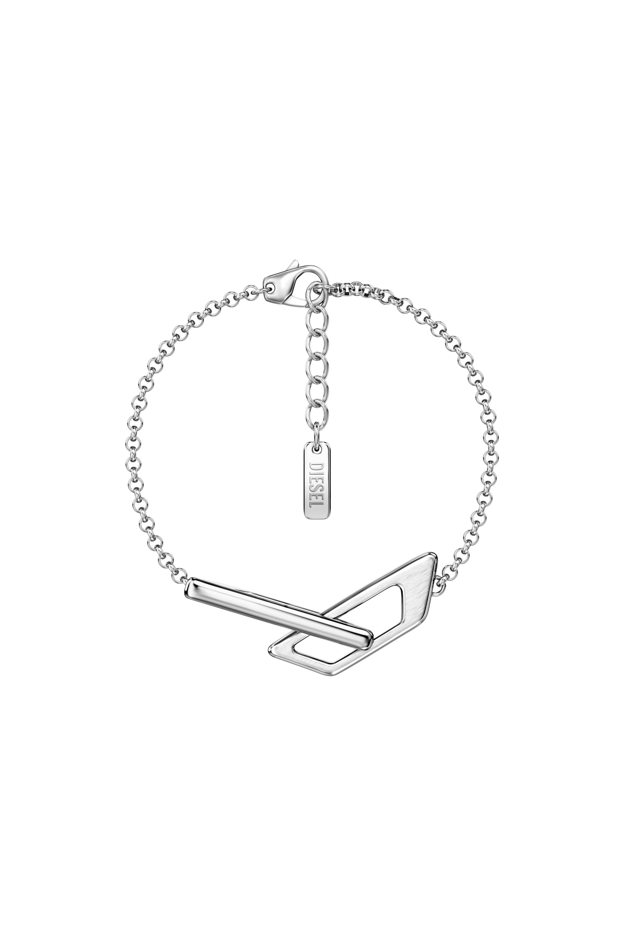Diesel - DX1726040, Bracelet cha&icirc;ne en acier inoxydable Mixte in Gris argent&eacute; - 1