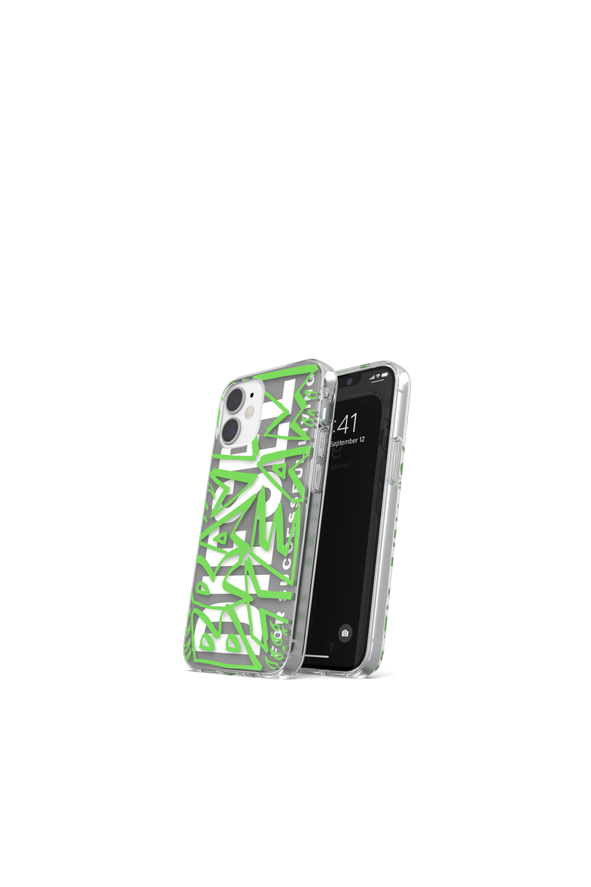Diesel - 42569 STANDARD CASE, Unisex's Ultra-light TPU Case for iPhone 12 Mini in Green - 3