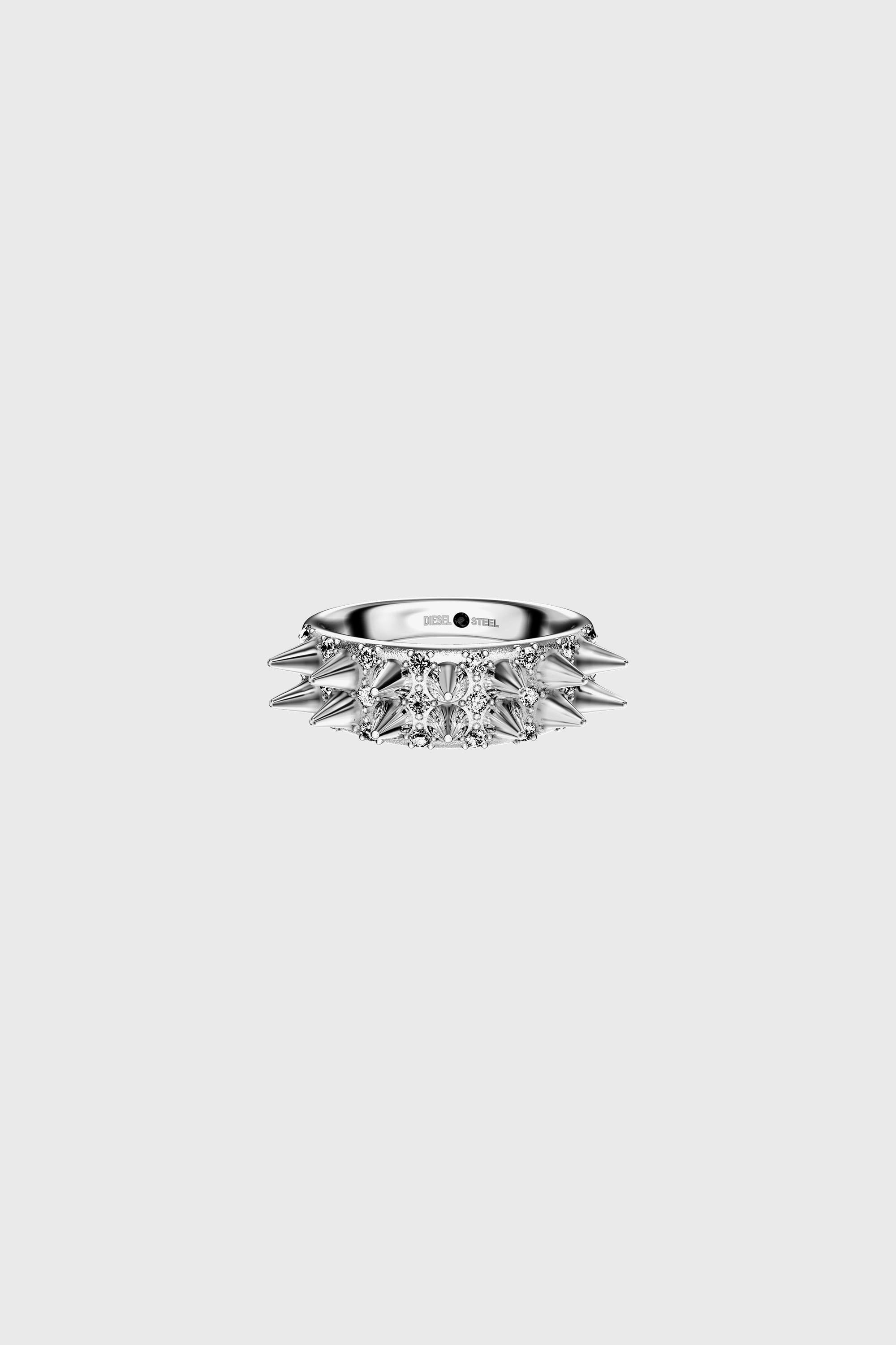 Diesel - DX1723040, Bague bande en acier inoxydable Mixte in Gris argent&eacute; - 2