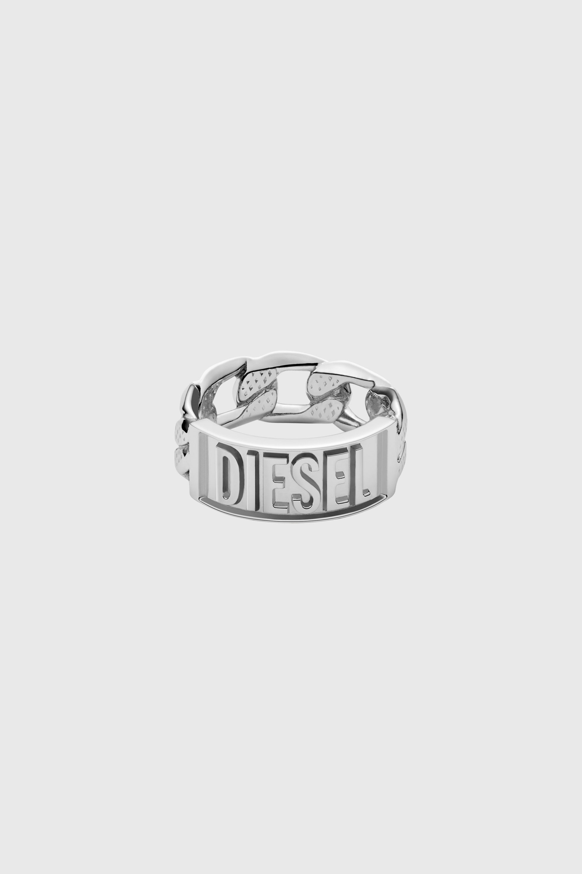 Diesel - DX1347, Bague en acier  inoxydable Homme in Gris argent&eacute; - 2