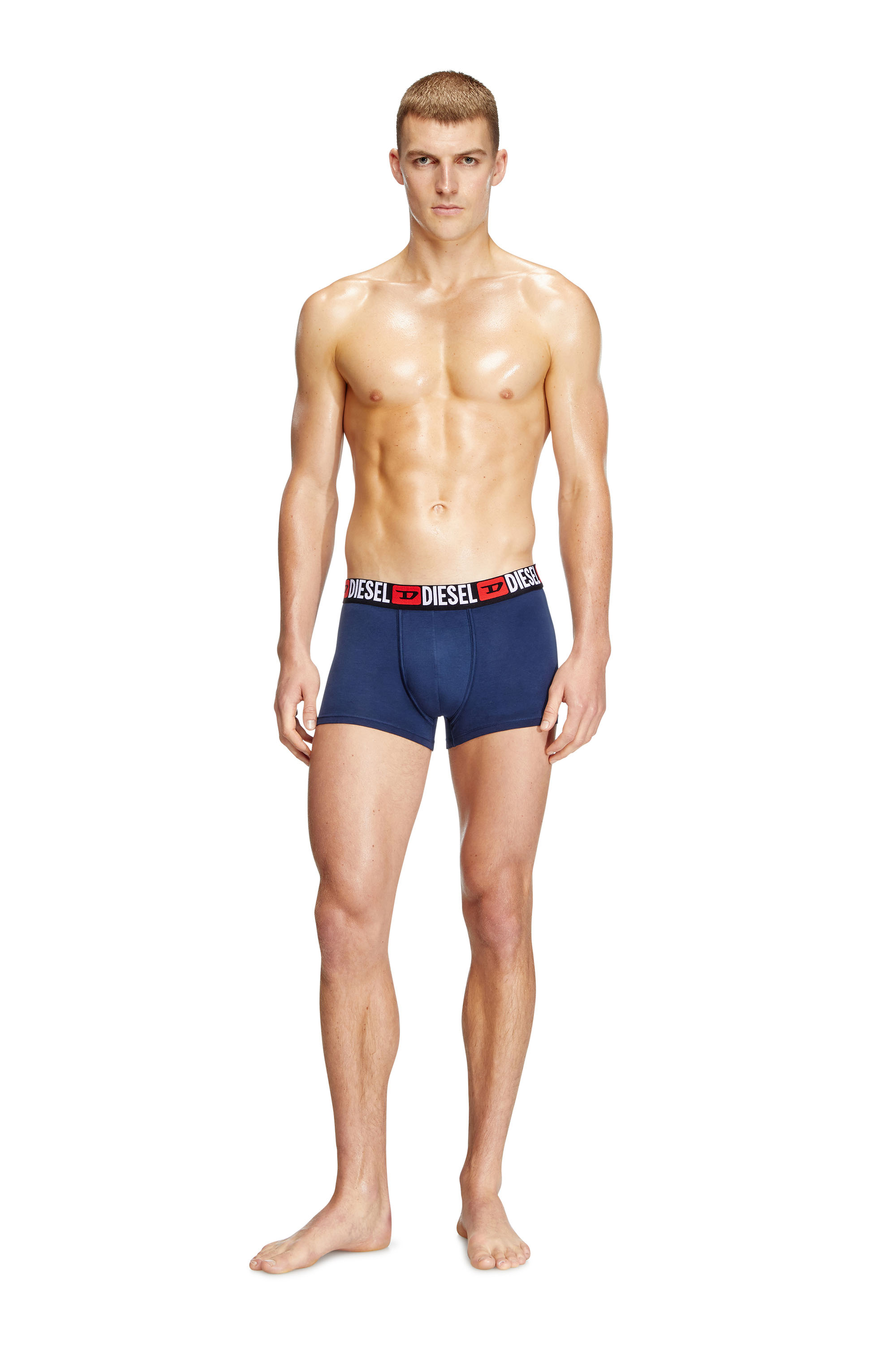 Diesel - UMBX-DAMIENTHREEPACK, Lot de trois boxers avec taille ornée du logo sur toute la surface Homme in Polychrome - 1