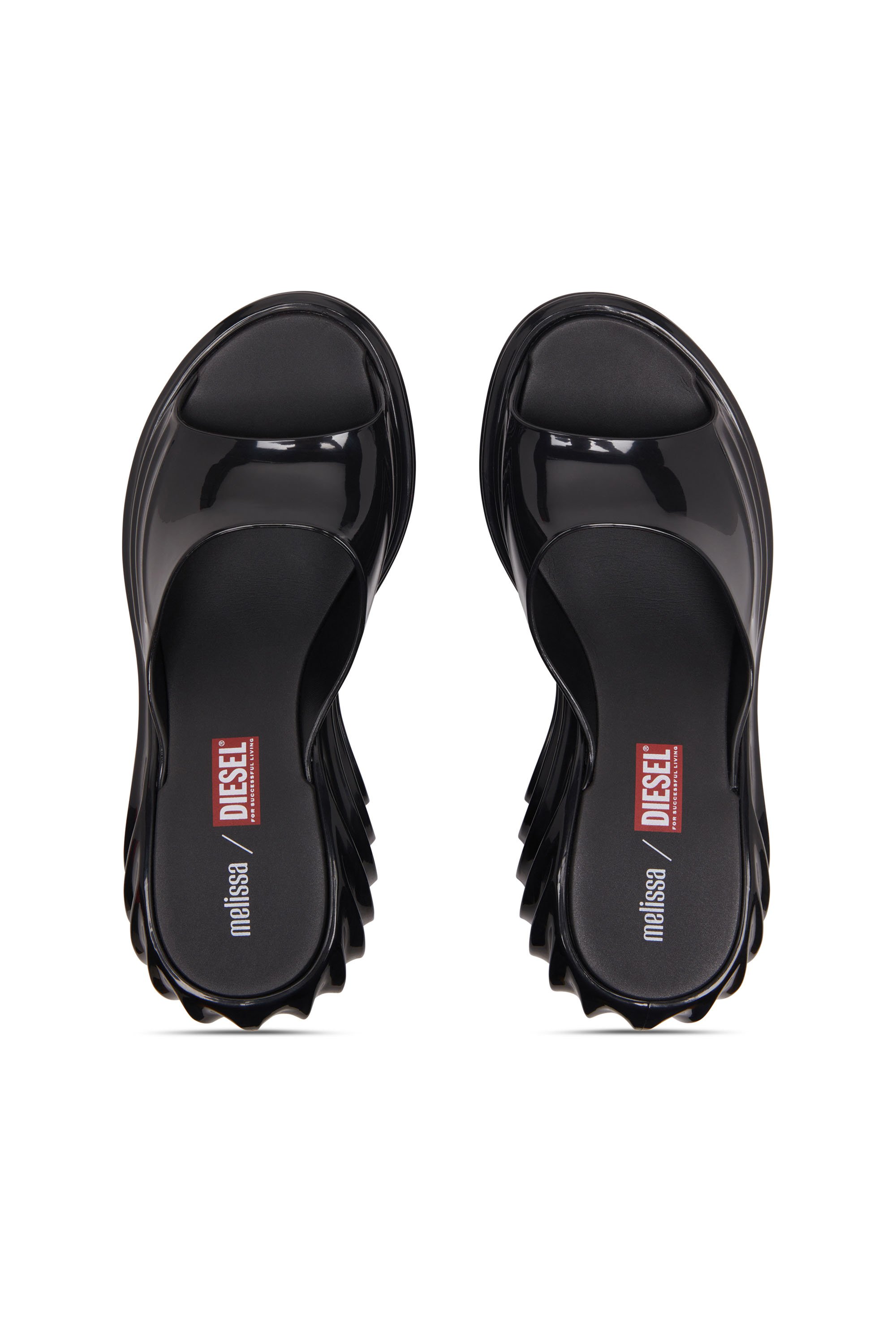 Diesel - MELISSA QUANTUM PLATFORM, Woman's Platform mule in Melflex® in Black - 4