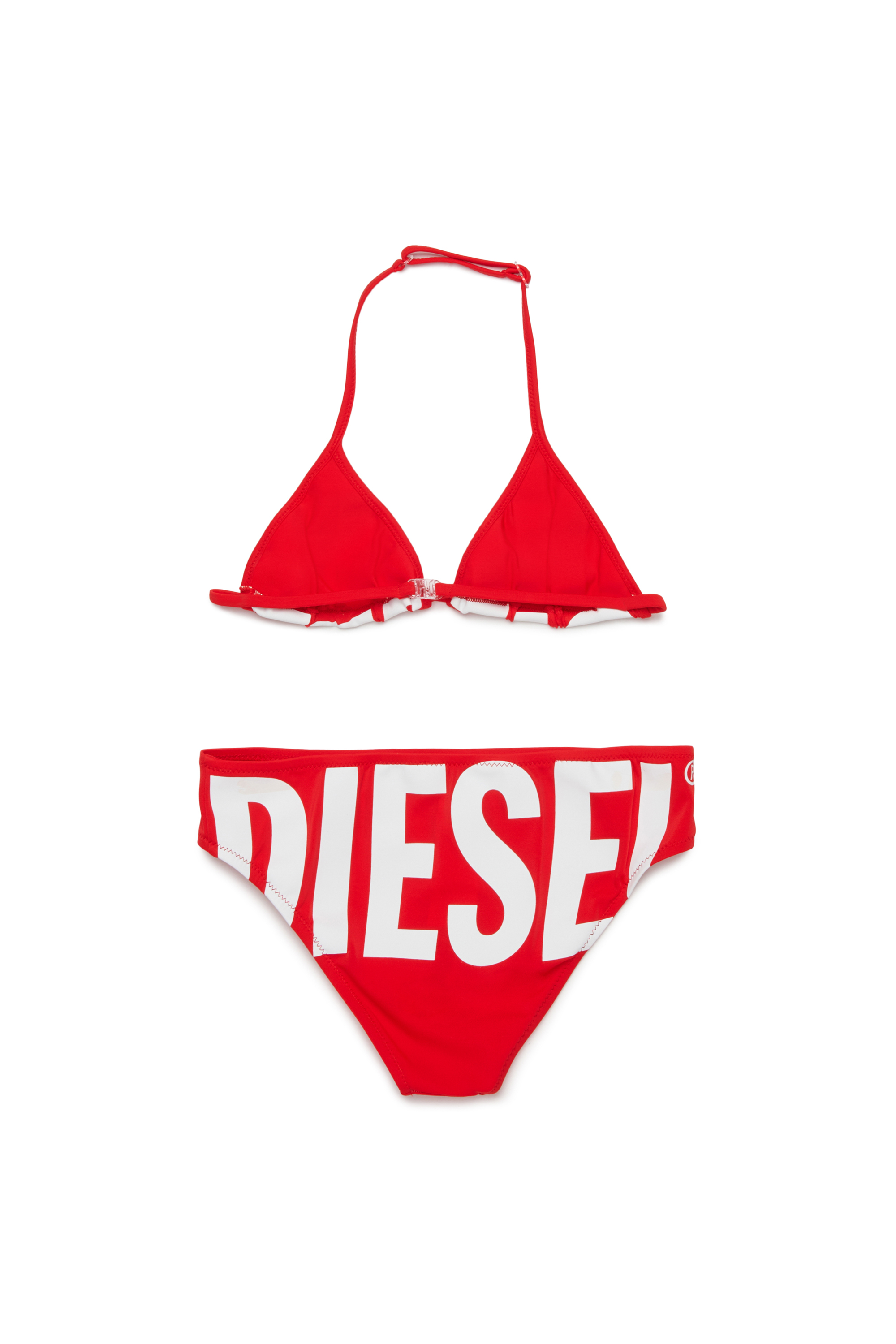 Diesel - MIDDY, Bikini de couleur unie avec maxi logo Femme in Rouge - 2