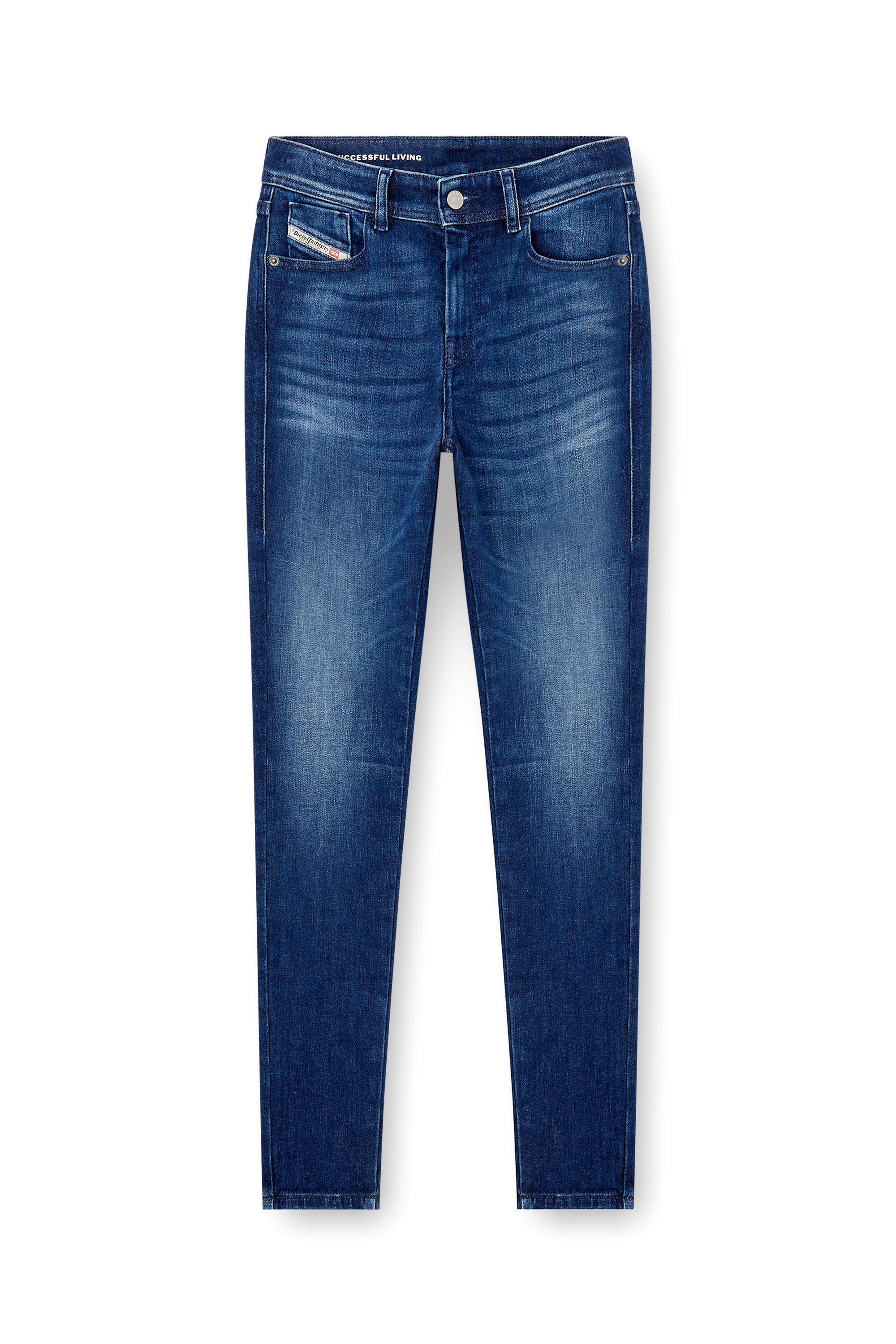 Diesel - Skinny Jeans 2017 Slandy 09N12 Femme, Bleu Fonc&eacute; - Image 3