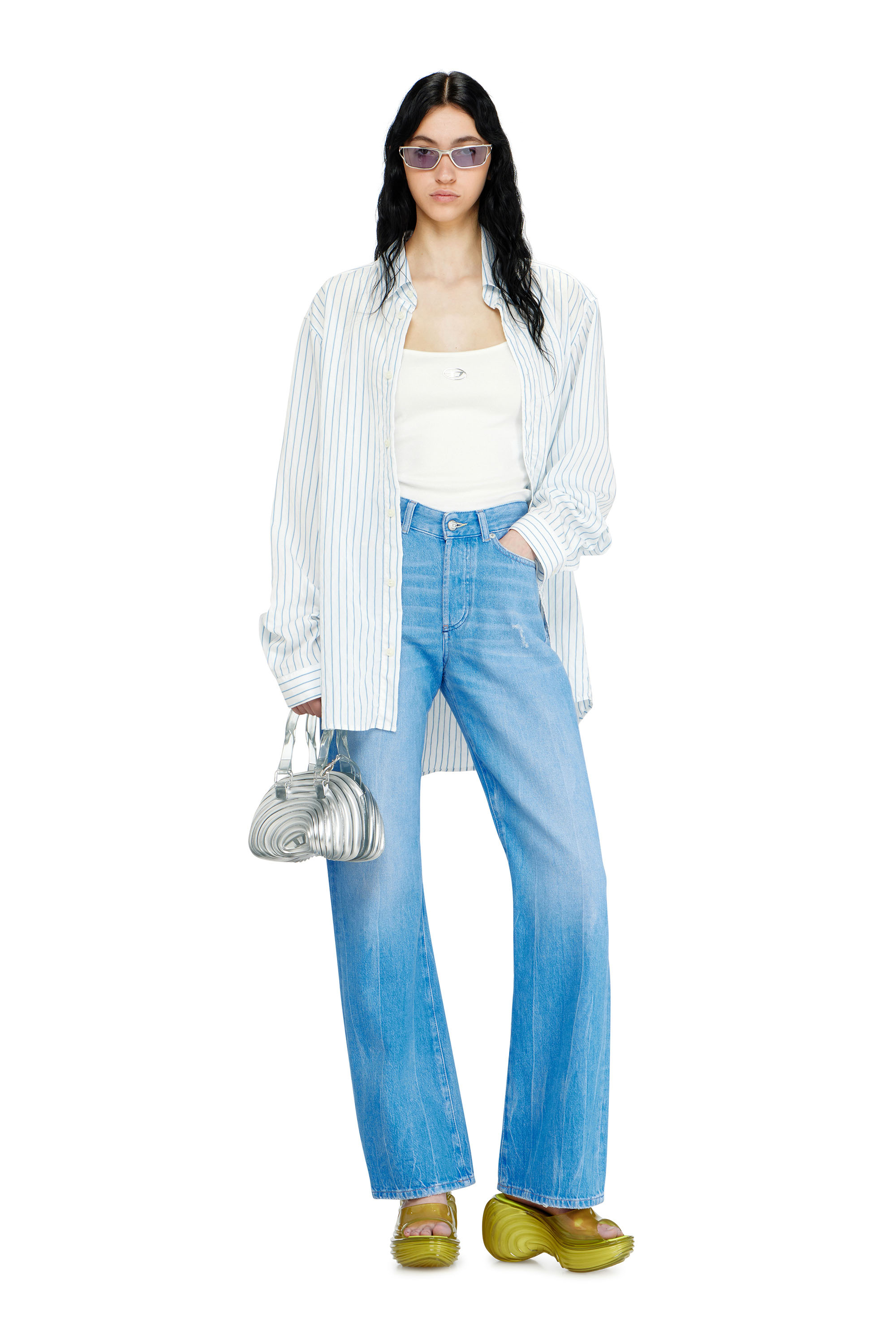 Diesel - MELISSA QUANTUM PLATFORM, Mule &agrave; plateforme en Melflex&reg; Femme in Jaune - 3