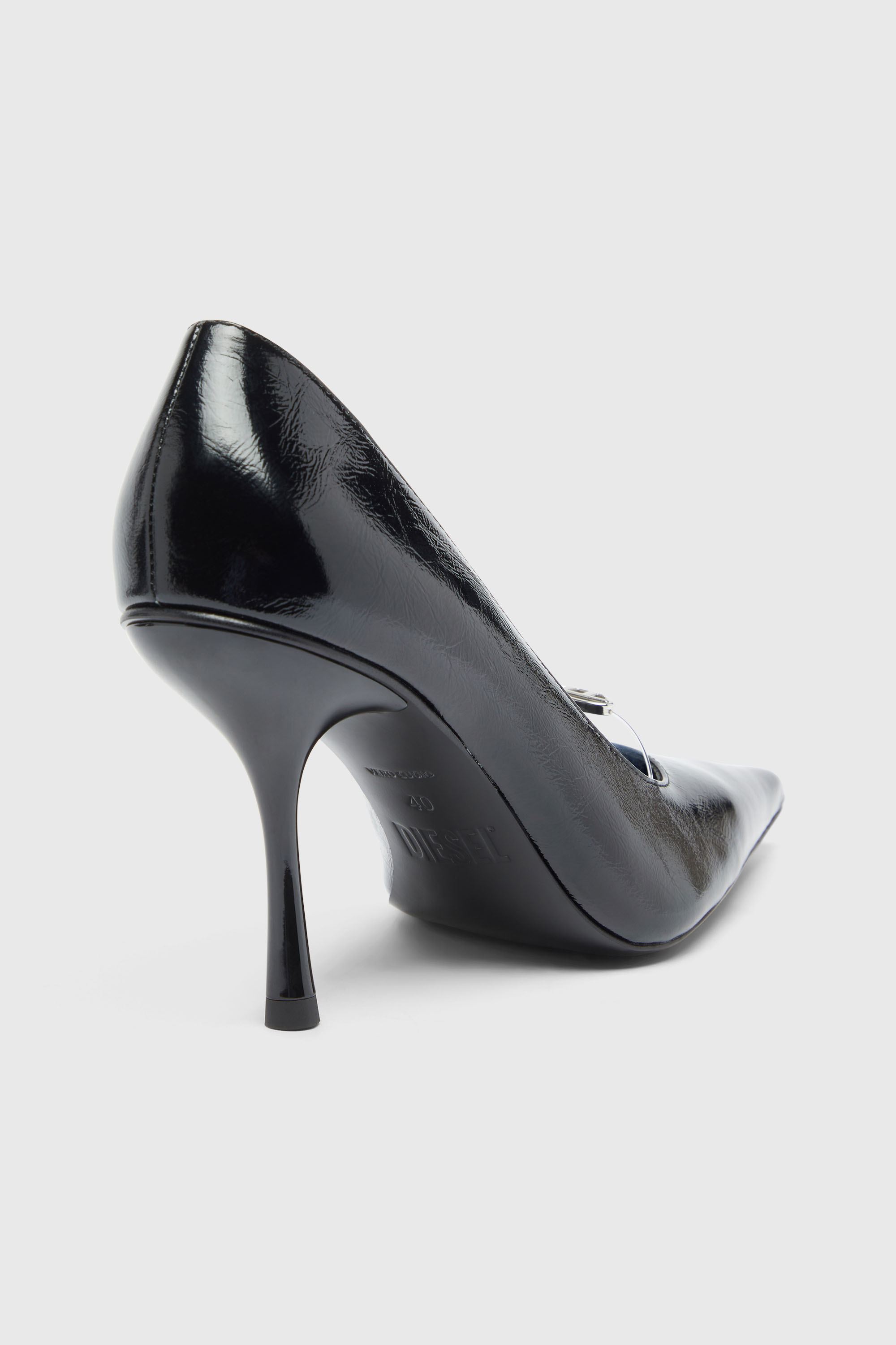 Diesel - D-JEWELS 90 P, D-Jewels - Escarpins en cuir naplak Femme in Noir - 4