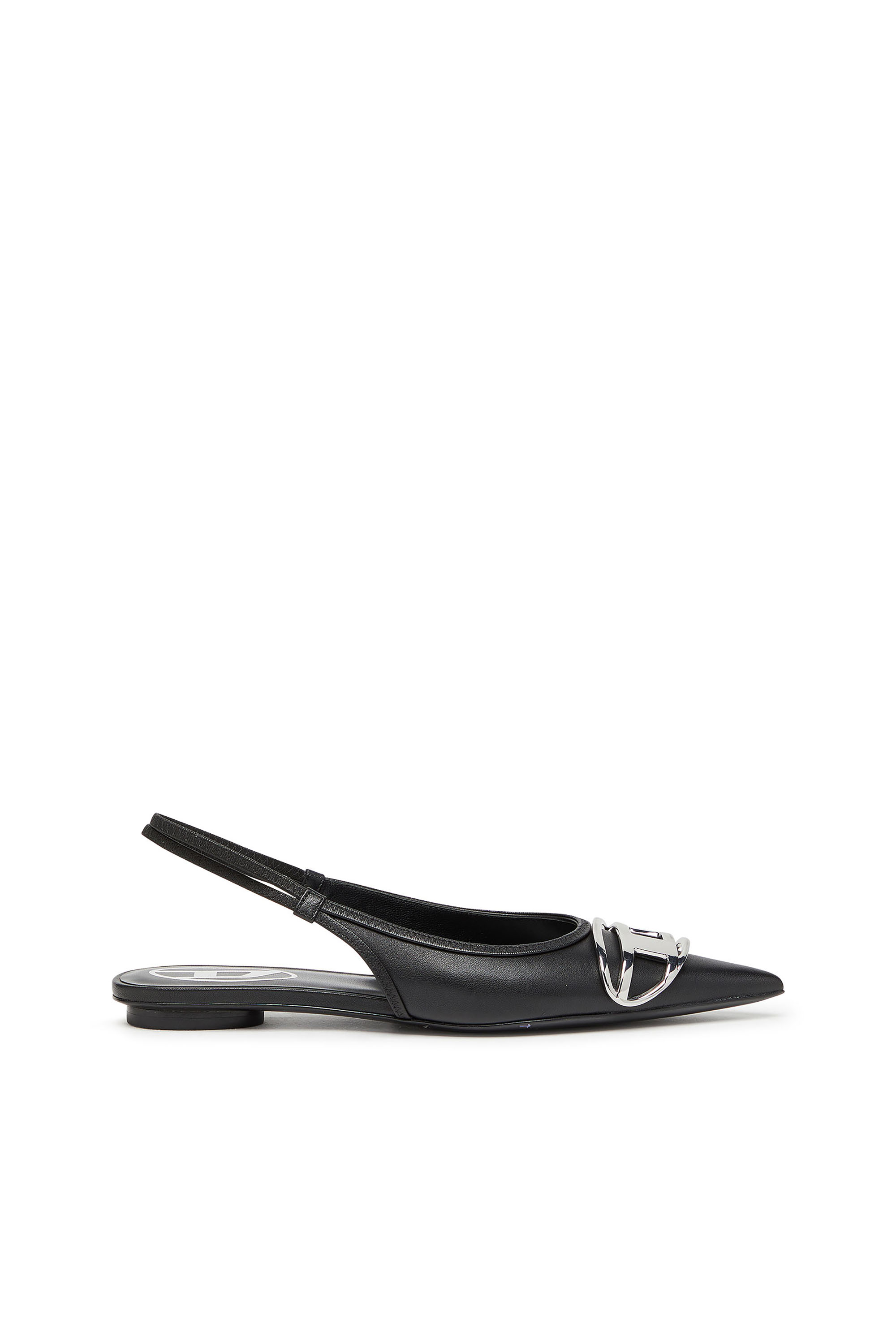 Diesel - D-VENUS SB BAL, D-Venus-Chaussures plates à brides en cuir nappa Femme in Noir - 1