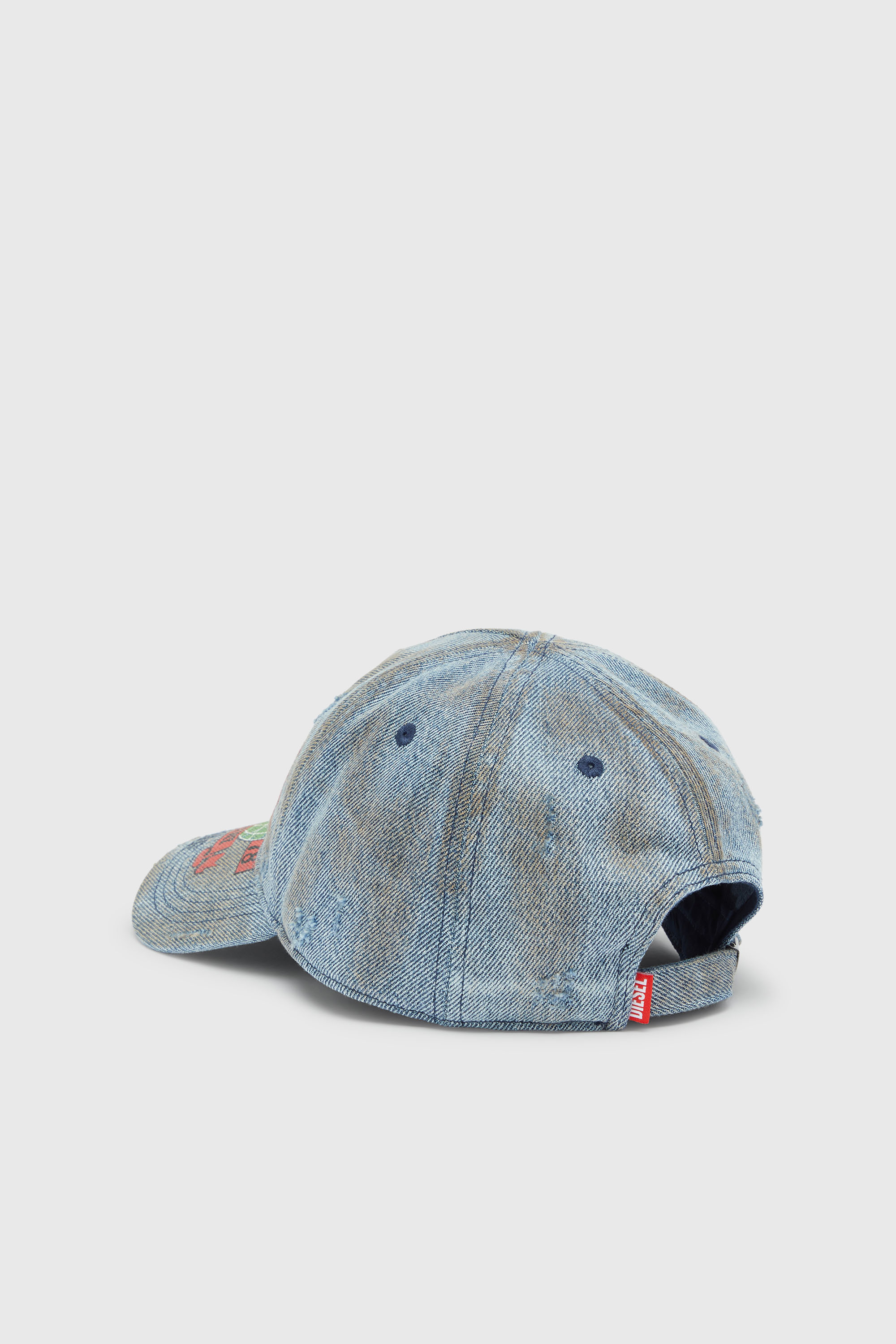 Diesel - C-ROCK, Casquette en denim avec graphismes de concert Homme in Bleu - 2