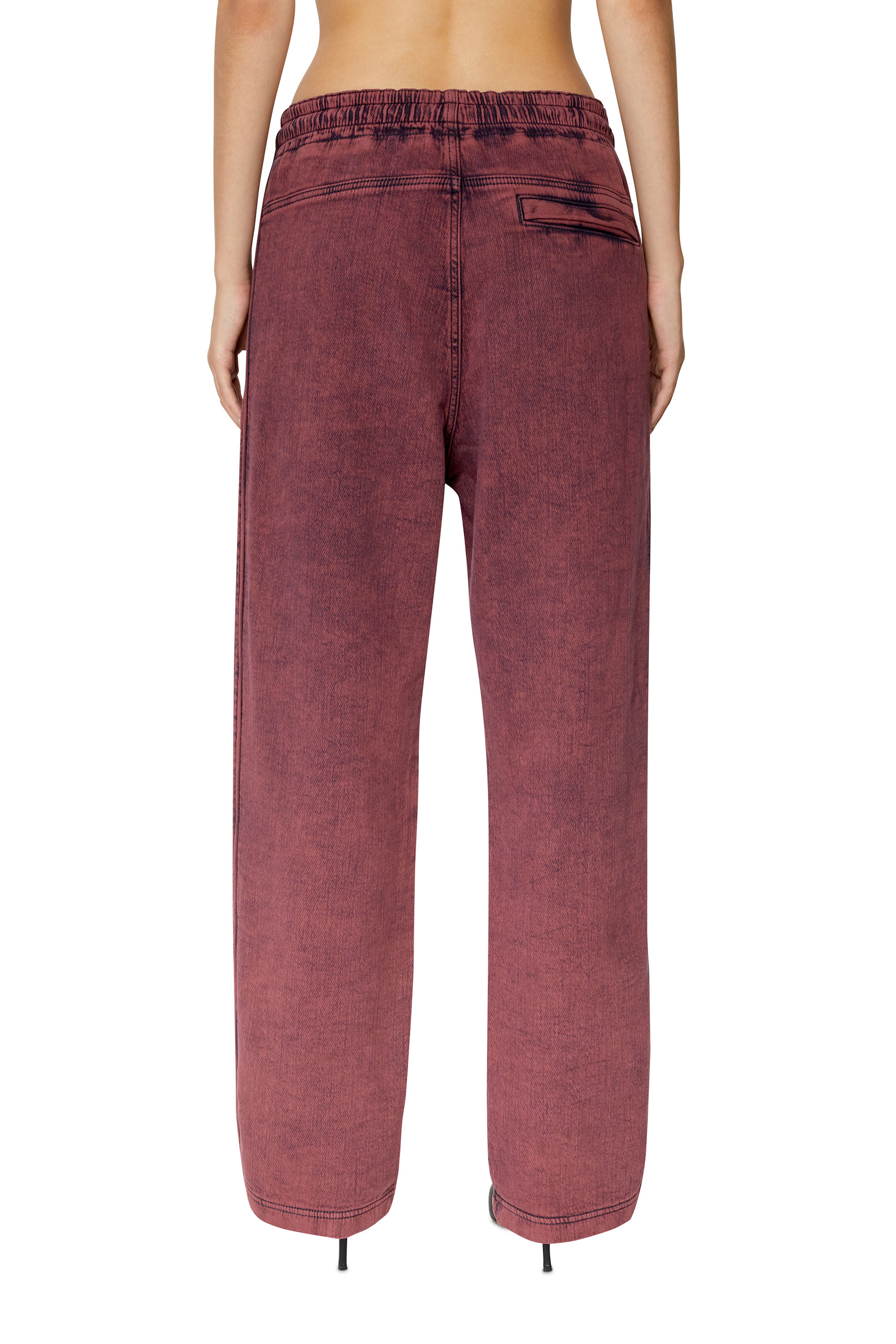 Diesel - D-Martians Track Denim 09E32 Straight, Rouge - Image 2