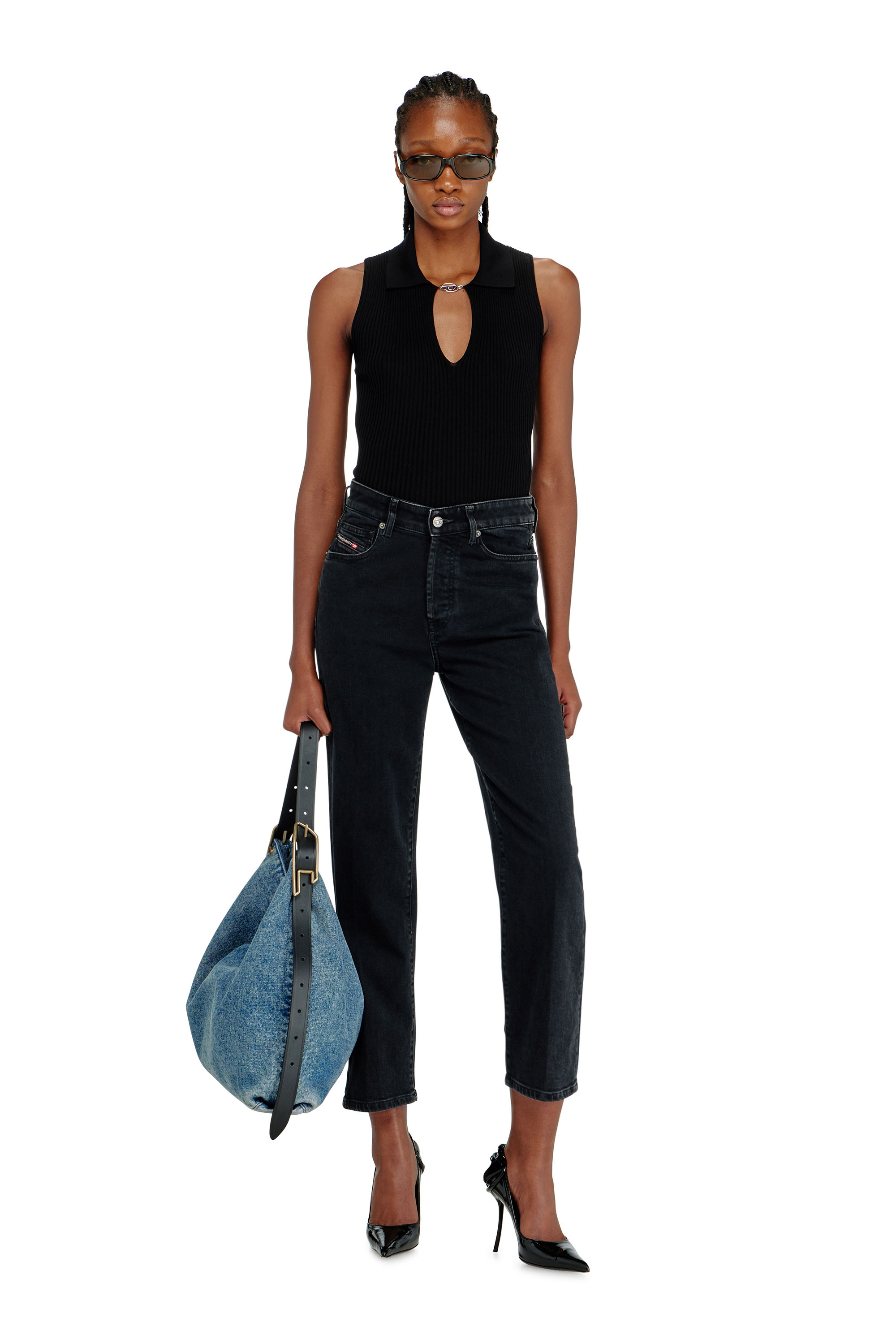 Diesel - Regular Jeans 1981 D-Went 09N89 Femme, Noir/Gris fonc&eacute; - Image 1