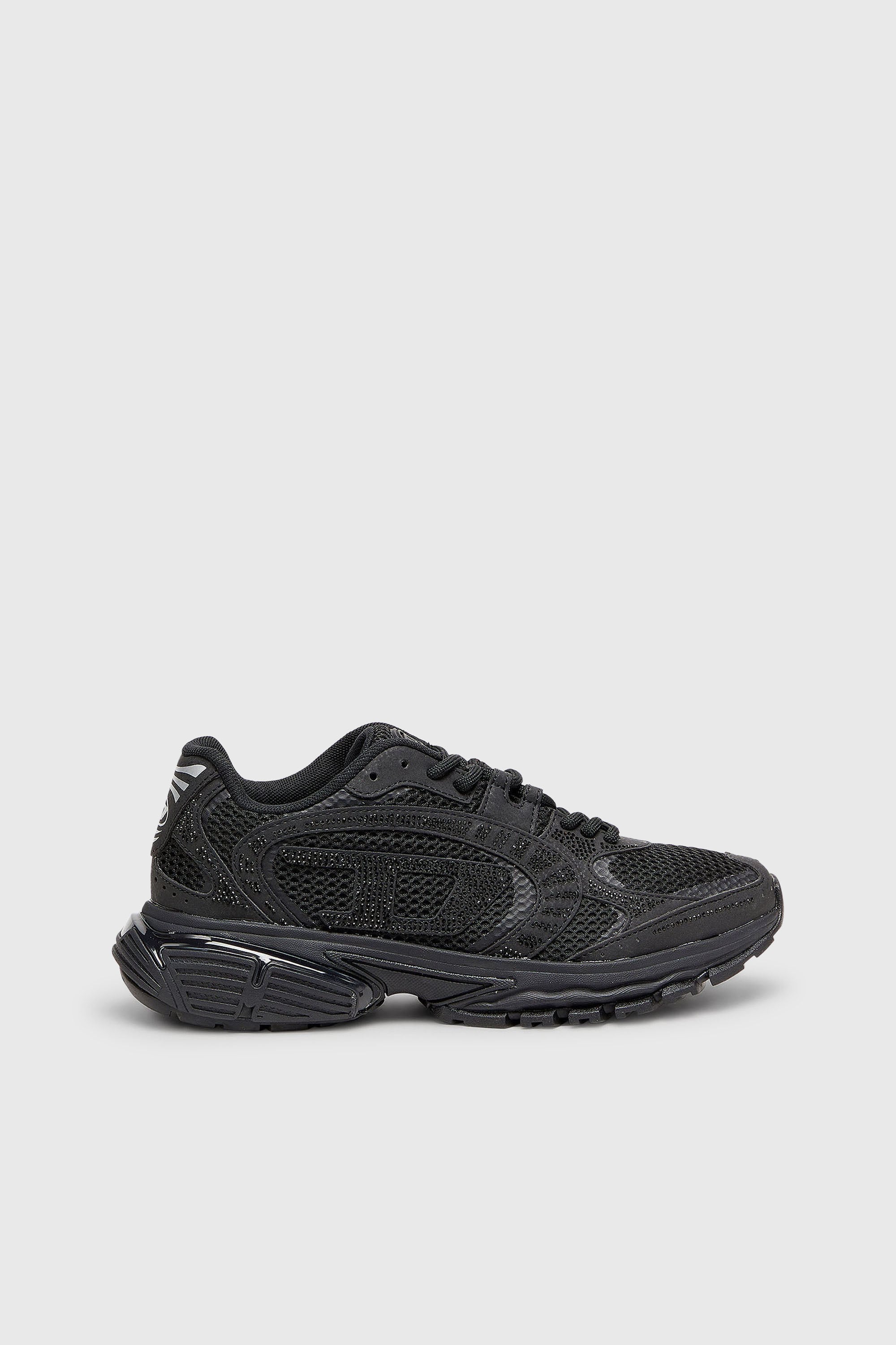 Diesel - S-PRO-V-DENSE LOW W, S-Pro-V-Dense - Sneakers en mesh avec cristaux Femme in Noir - 1