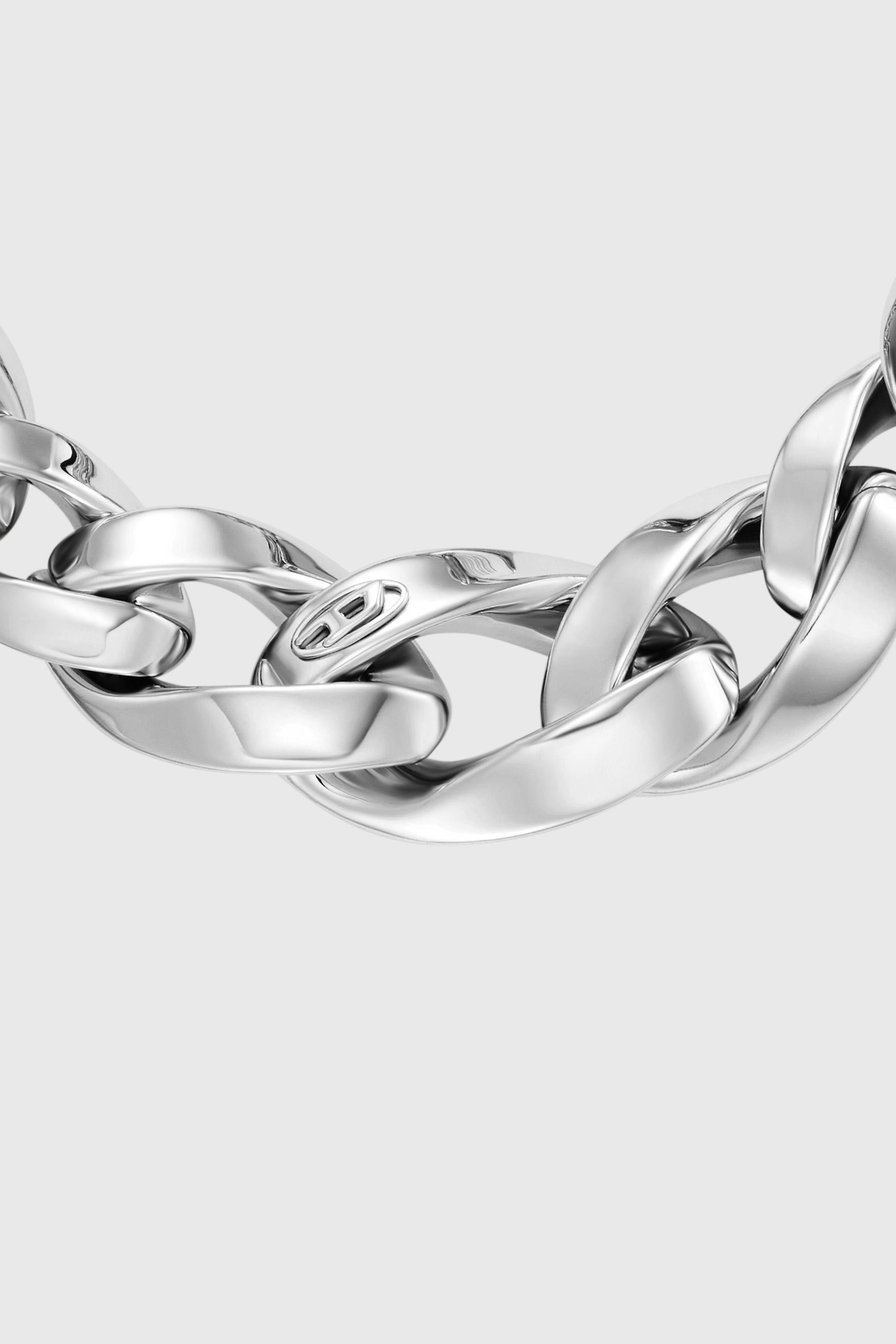 Diesel - DX1721040, Bracelet cha&icirc;ne en acier inoxydable Mixte in Gris argent&eacute; - 3