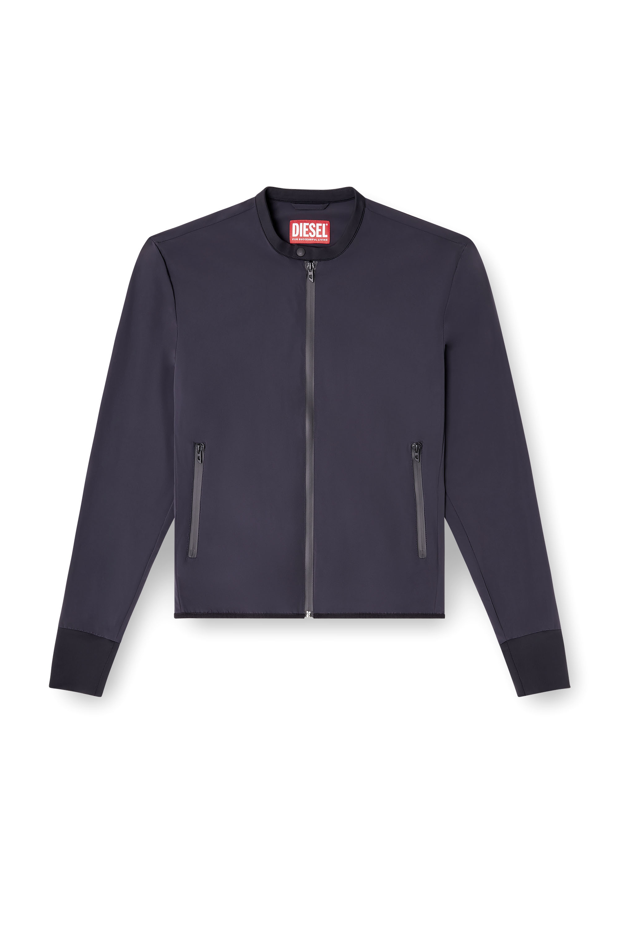 Diesel - J-DOMNALL-NY, Veste en nylon bi-stretch Homme in Bleu - 3